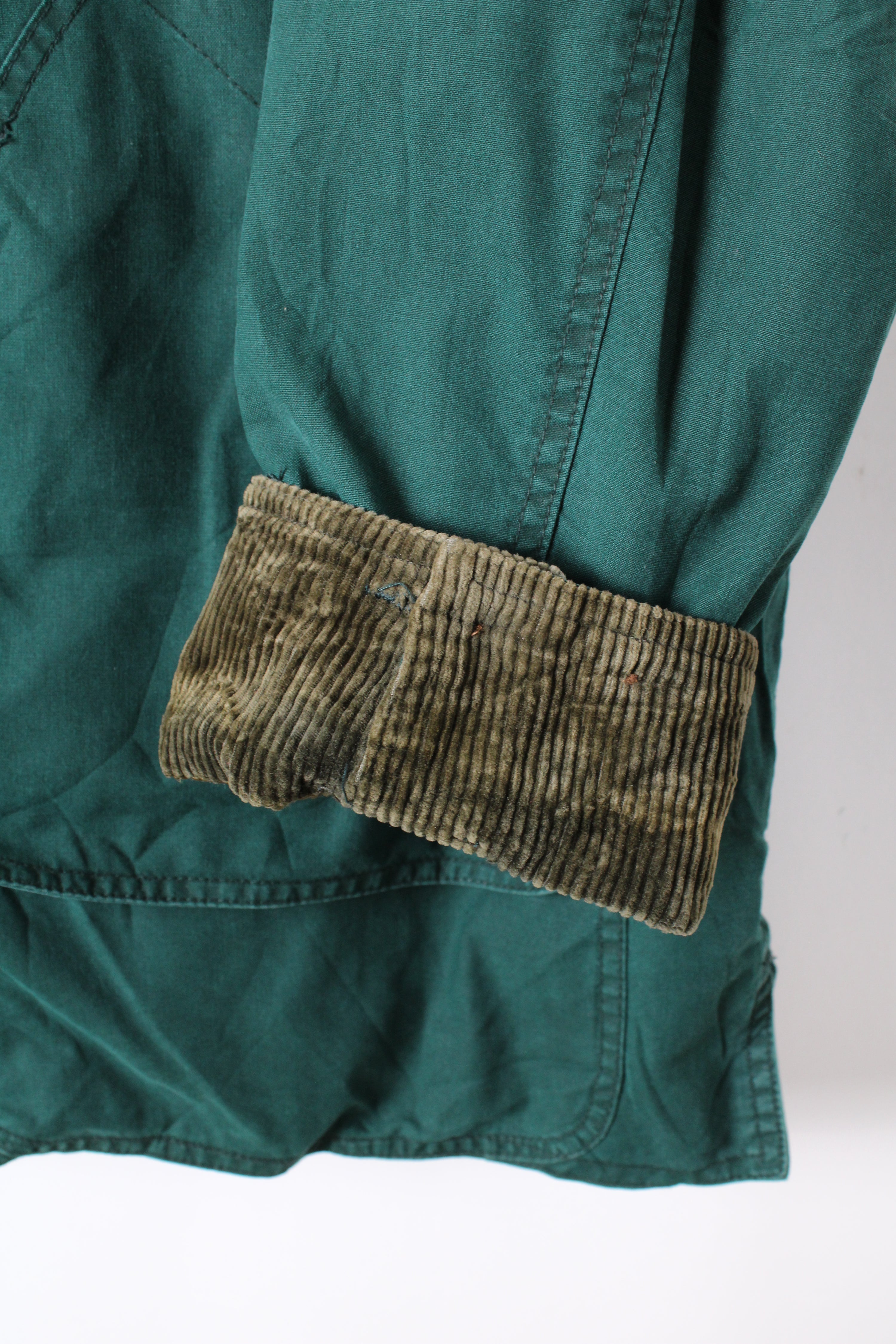 VINTAGE HUNTING JACKET CANVAS COTTON GREEN - XL