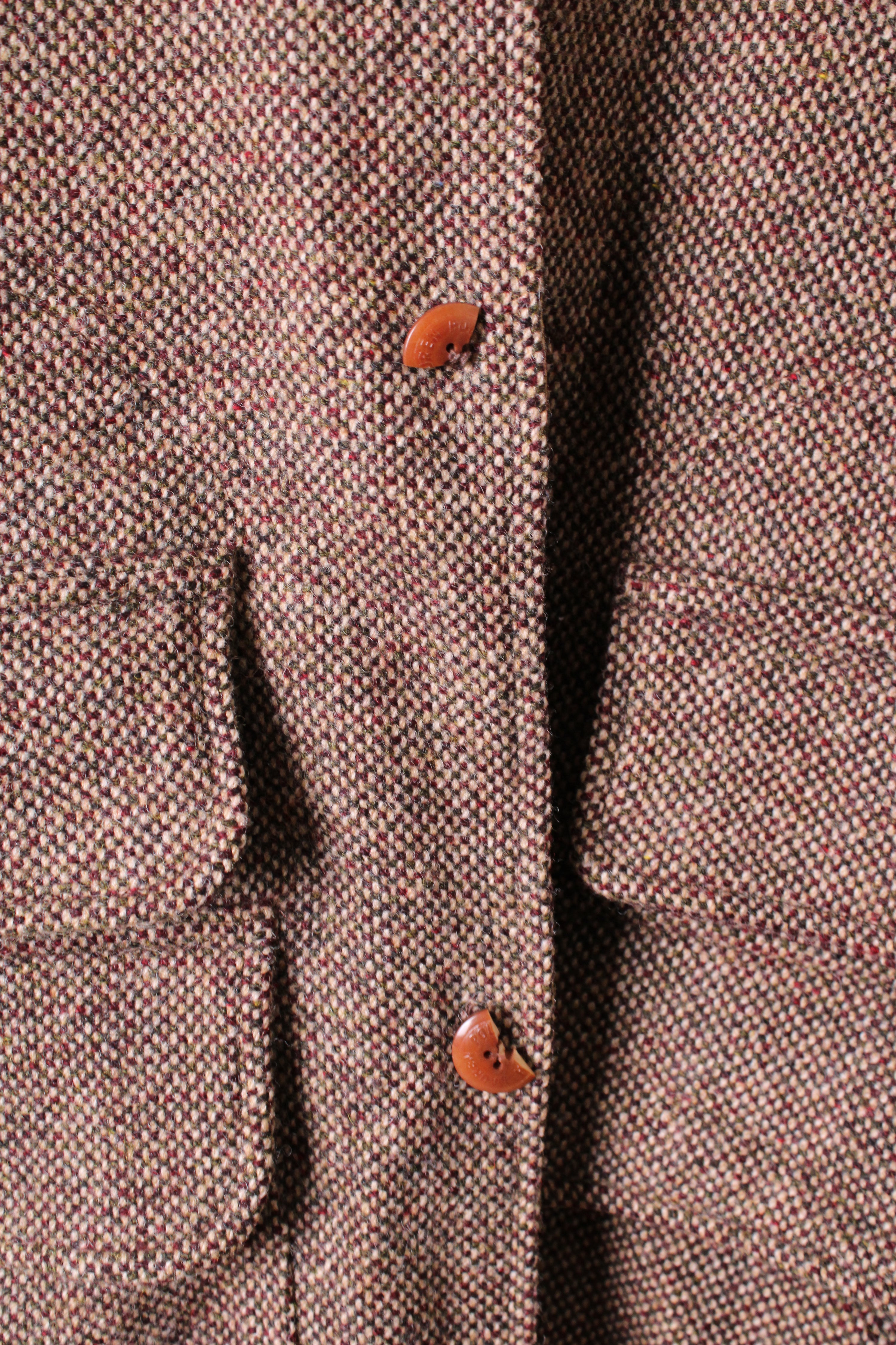 RALPH LAUREN HUNTING JACKET REVERSIBLE WOOL/CANVAS - L