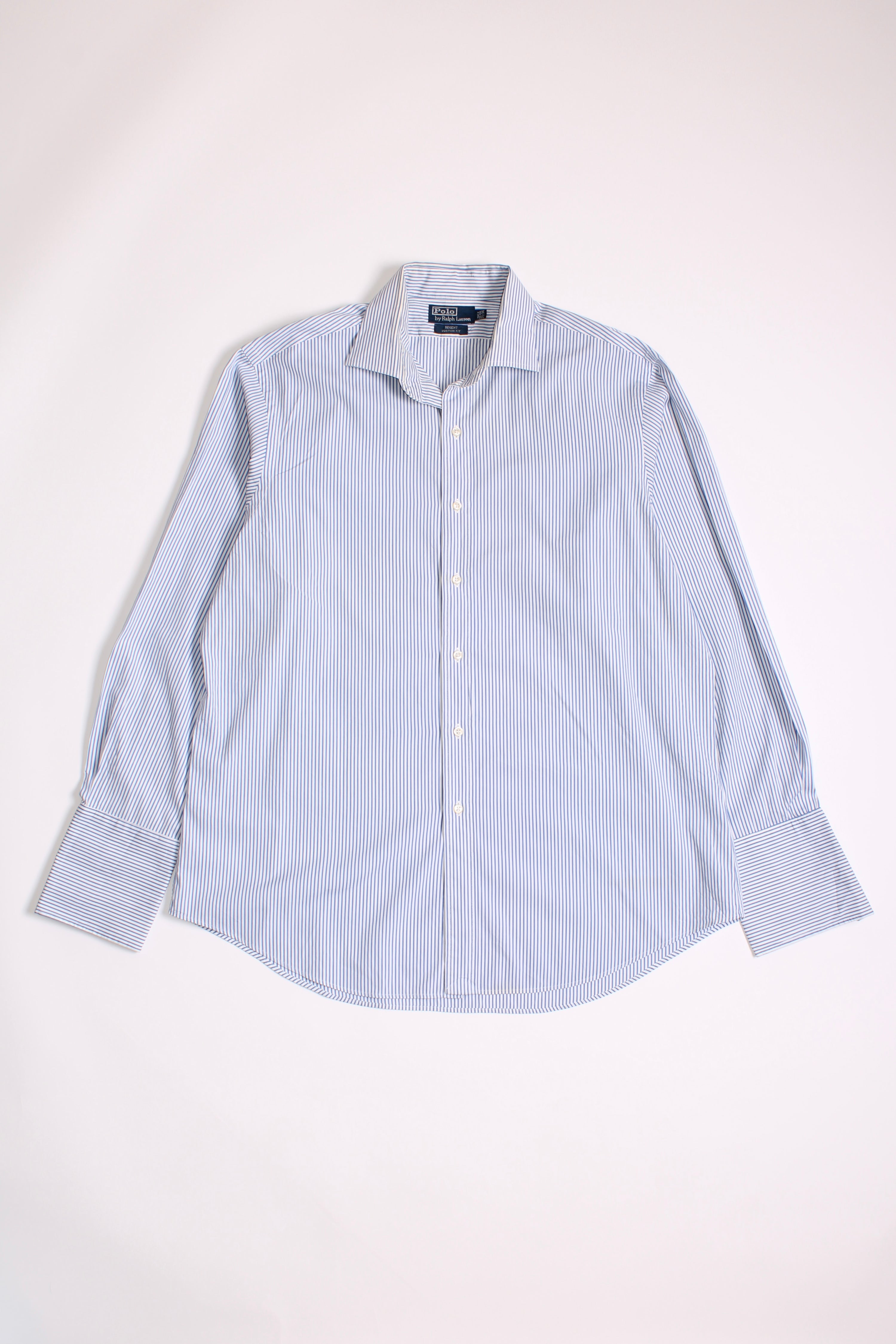 RALPH LAUREN REGENT STRIPED COTTON SHIRT - XL