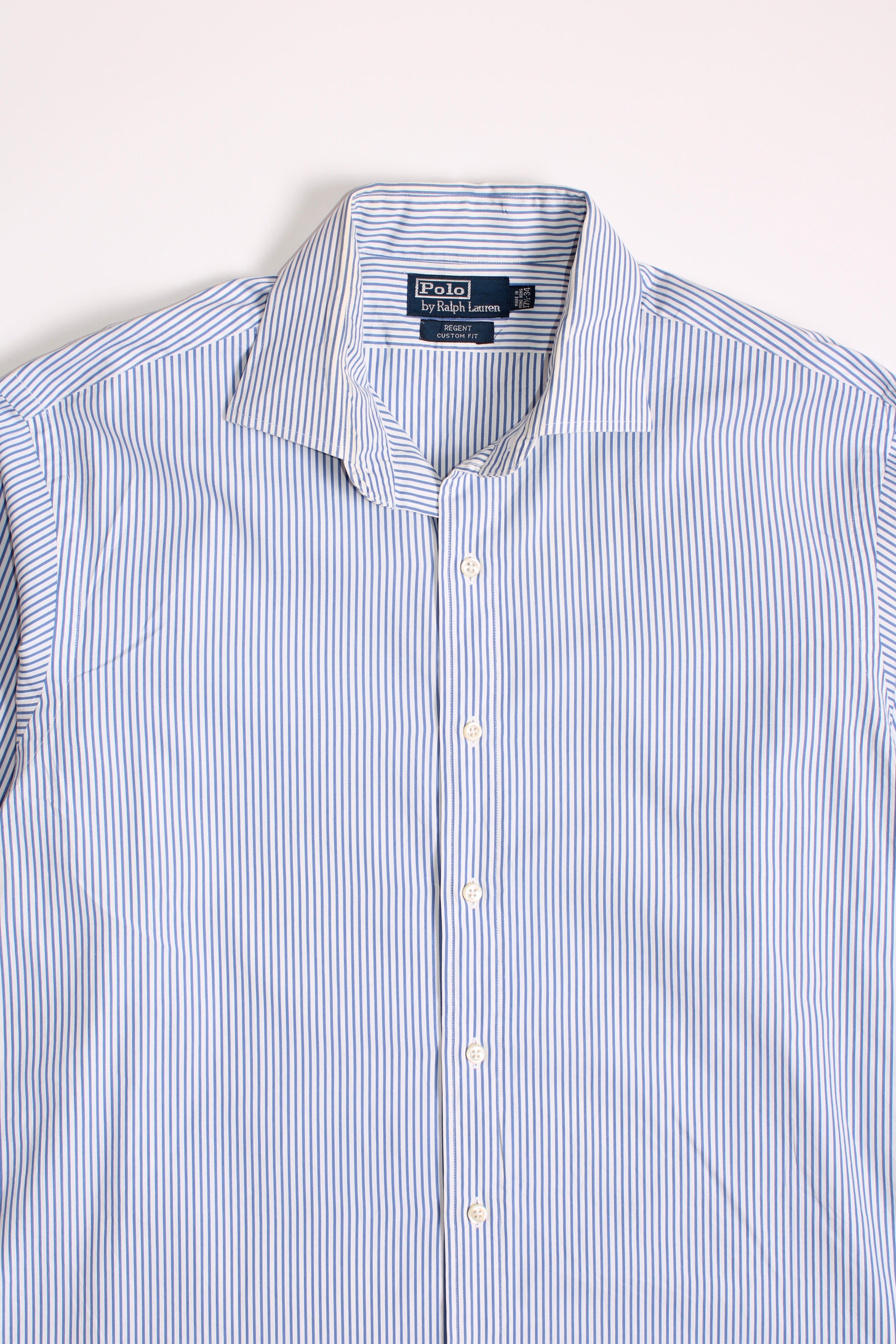 RALPH LAUREN REGENT STRIPED COTTON SHIRT - XL
