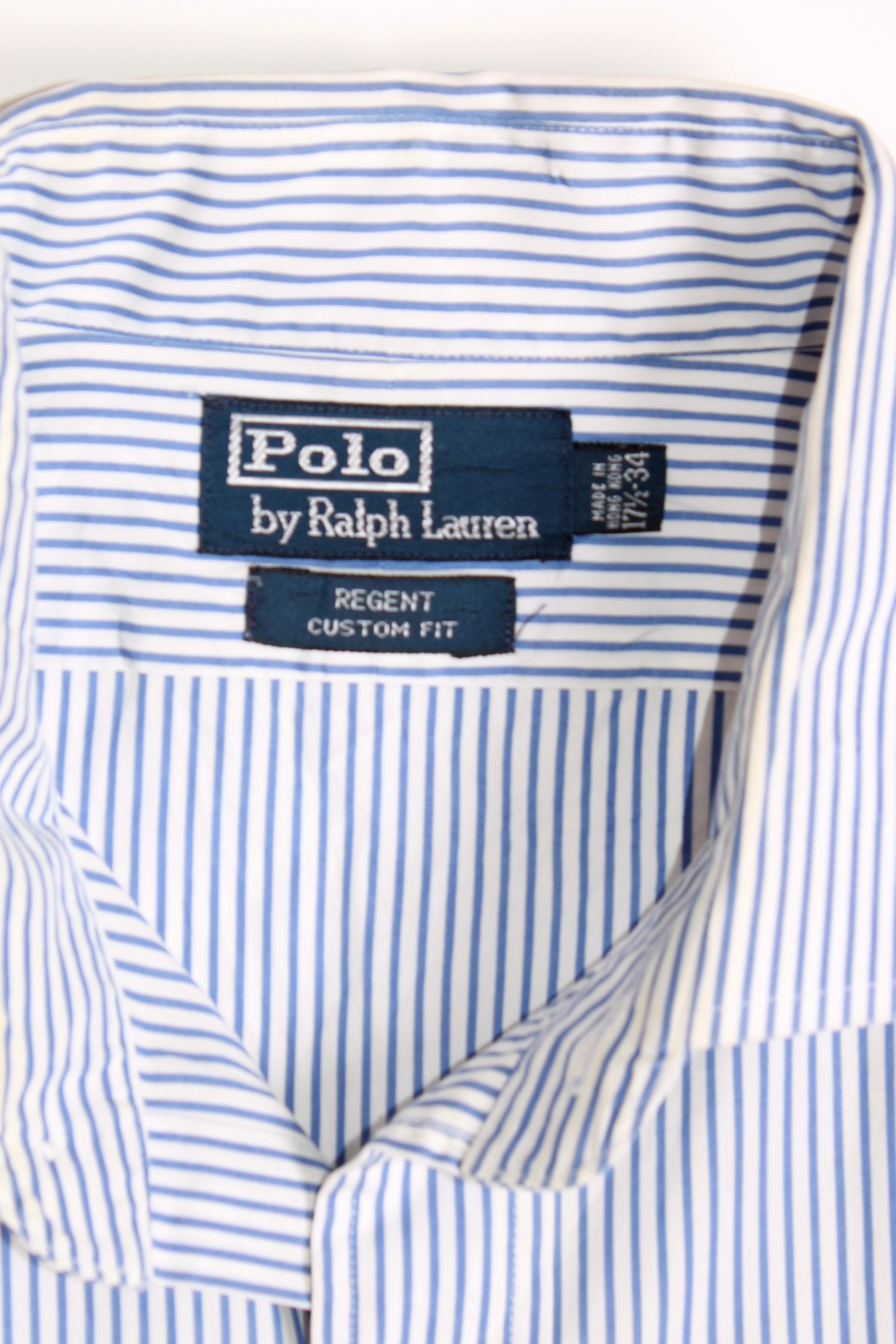 RALPH LAUREN REGENT STRIPED COTTON SHIRT - XL