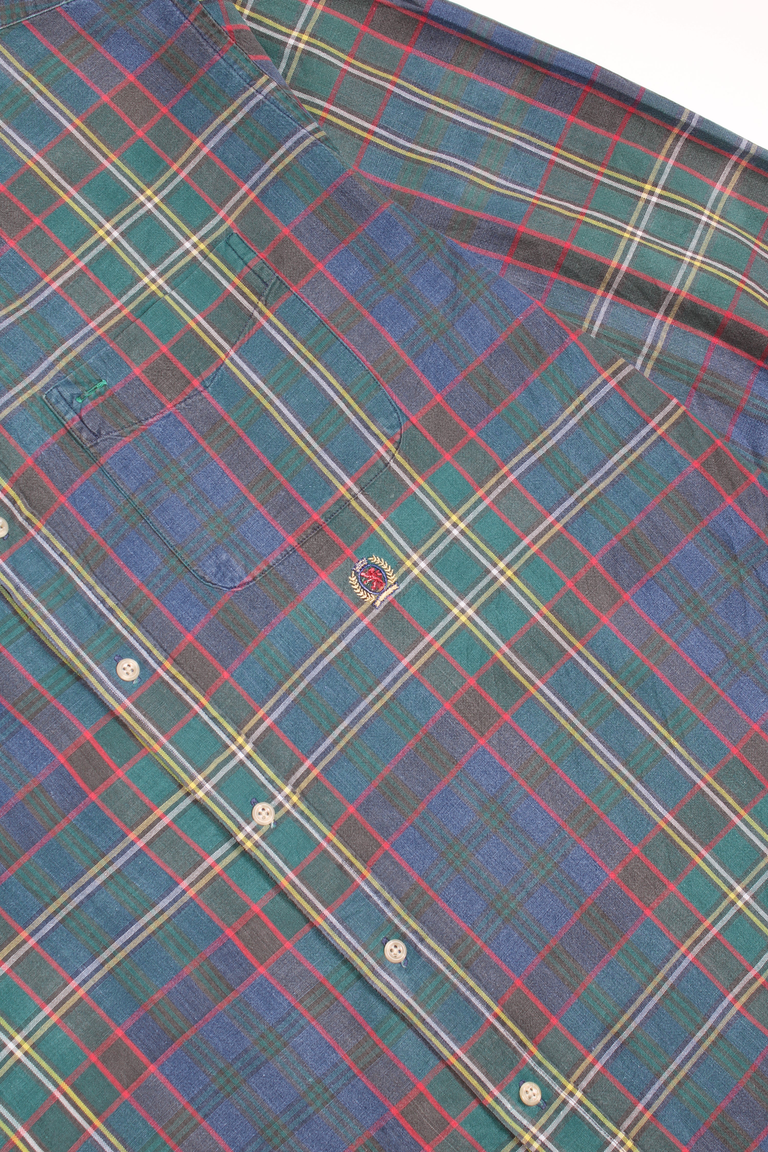 TOMMY HILFIGER VINTAGE CHECKED COTTON SHIRT - M