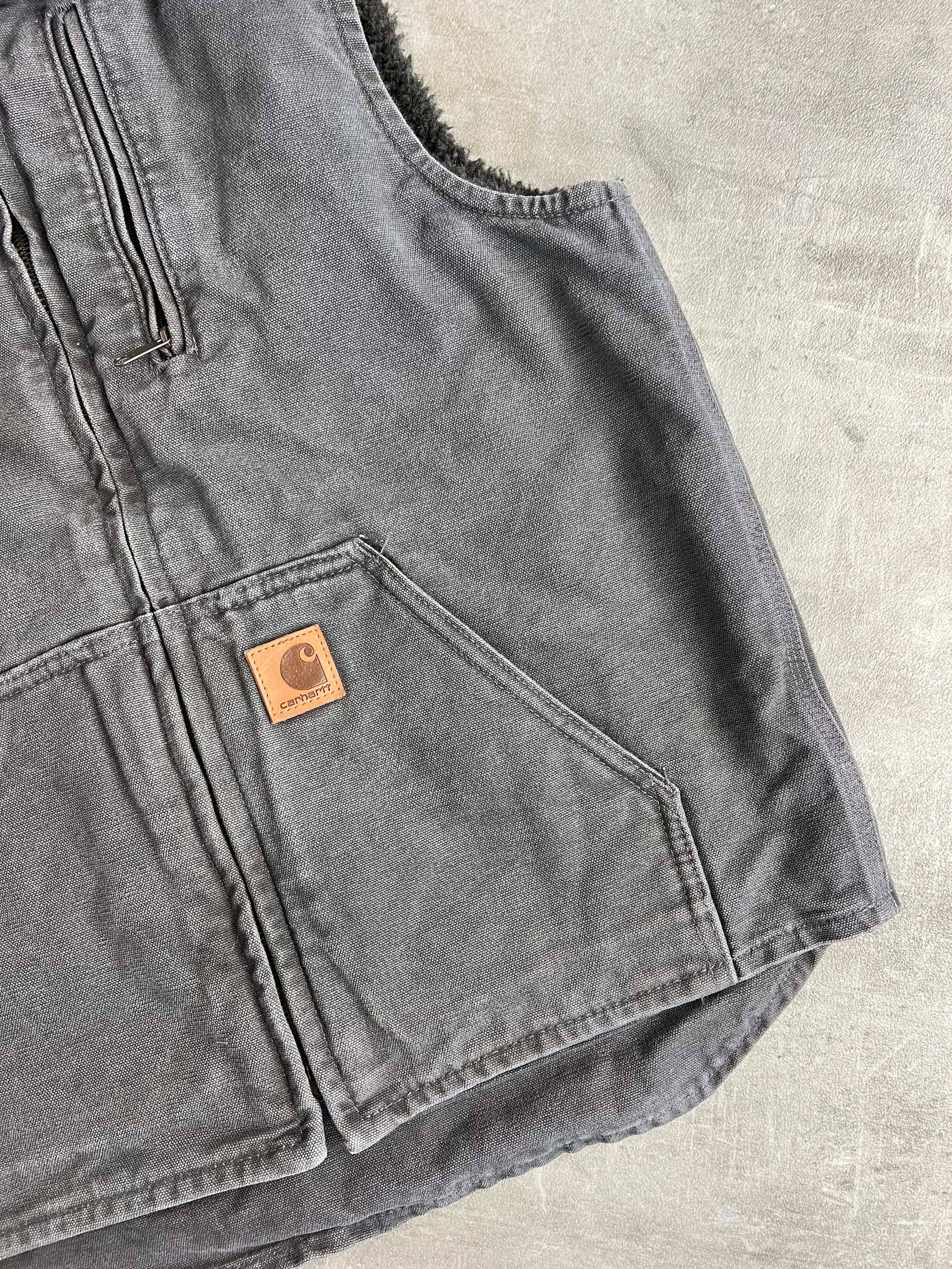 CARHARTT VEST SHERPA LINED V33 GVL GREY - S