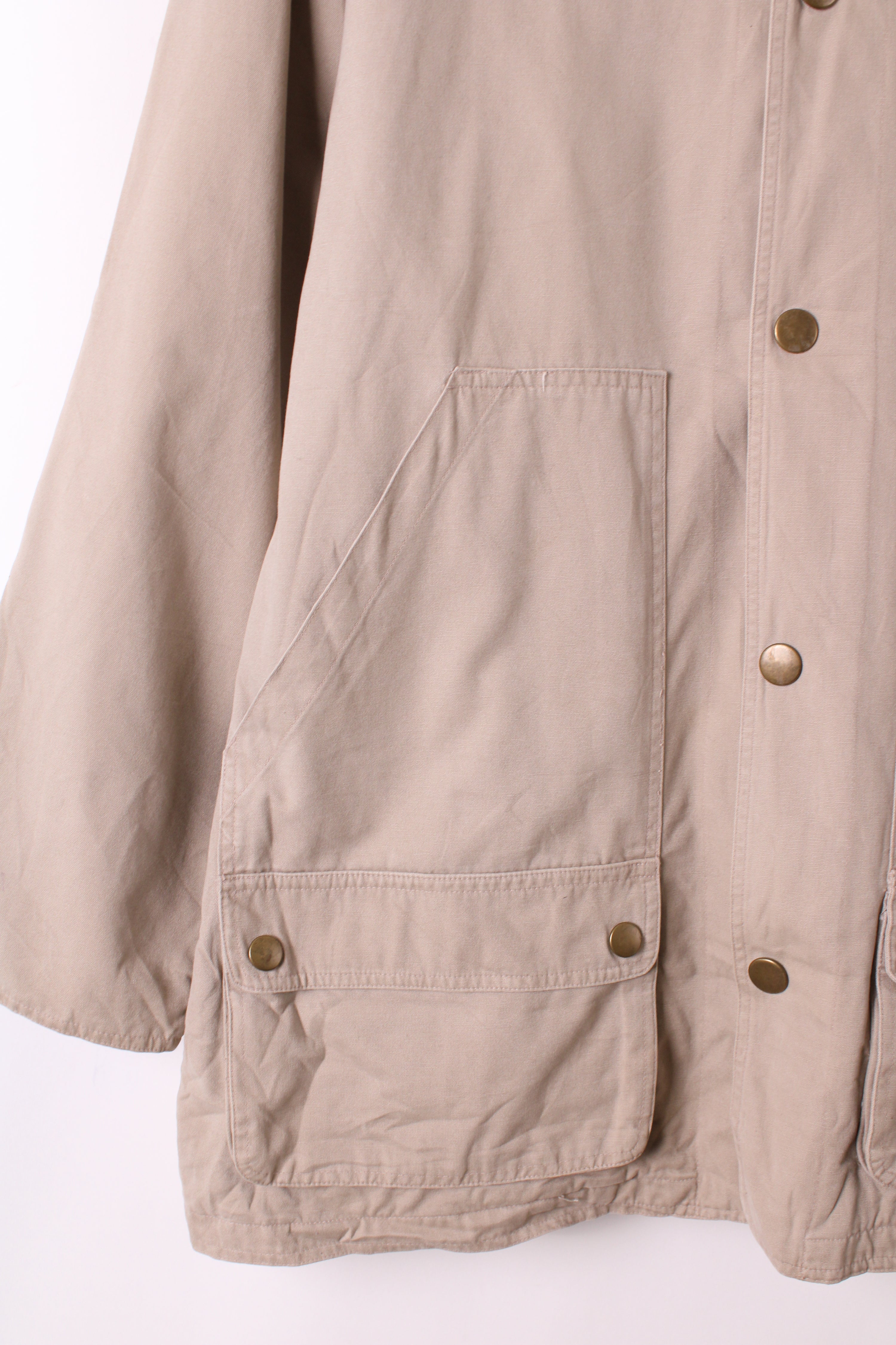 VINTAGE HUNTING JACKET COTTON BEIGE - M