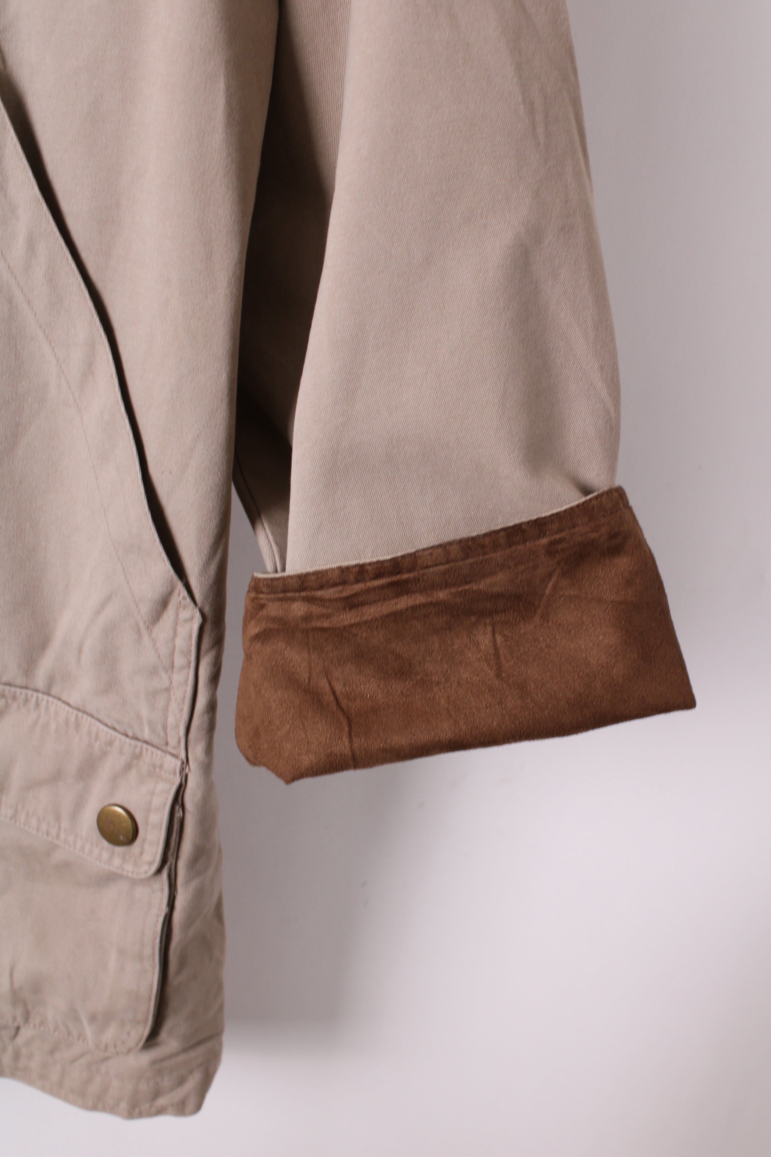 VINTAGE HUNTING JACKET COTTON BEIGE - M