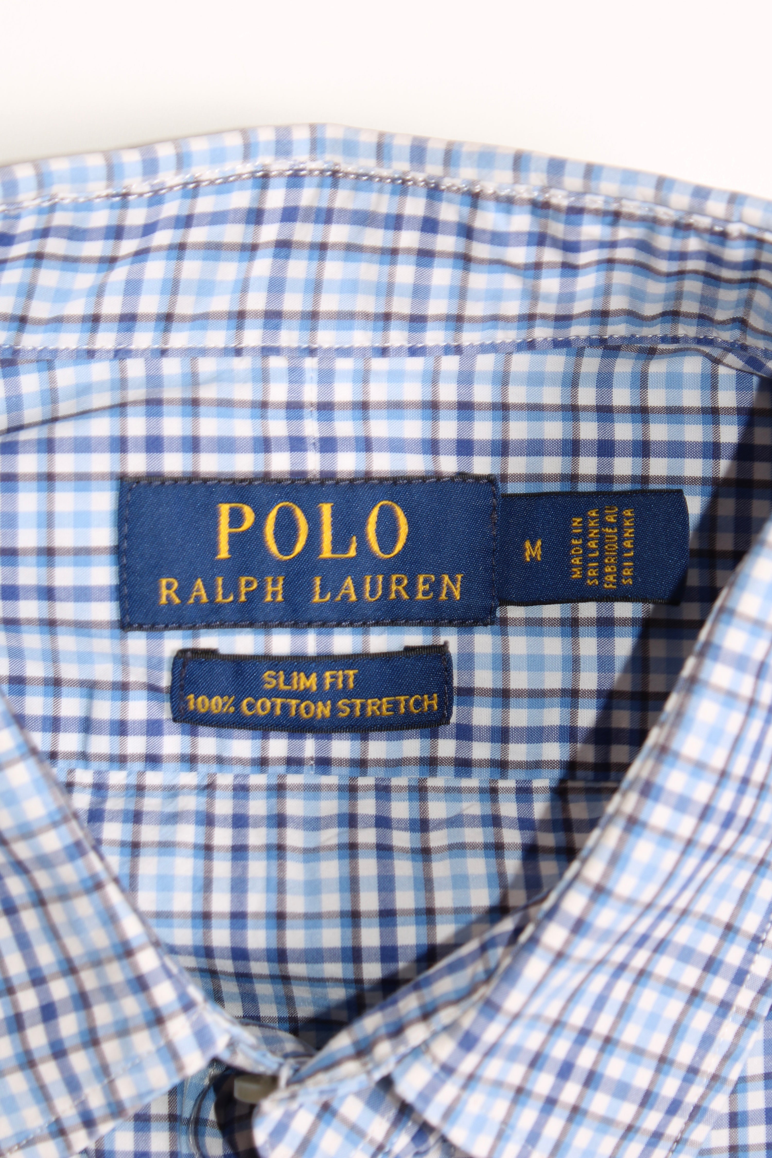 RALPH LAUREN BUTTON DOWN COTTON SHIRT - M