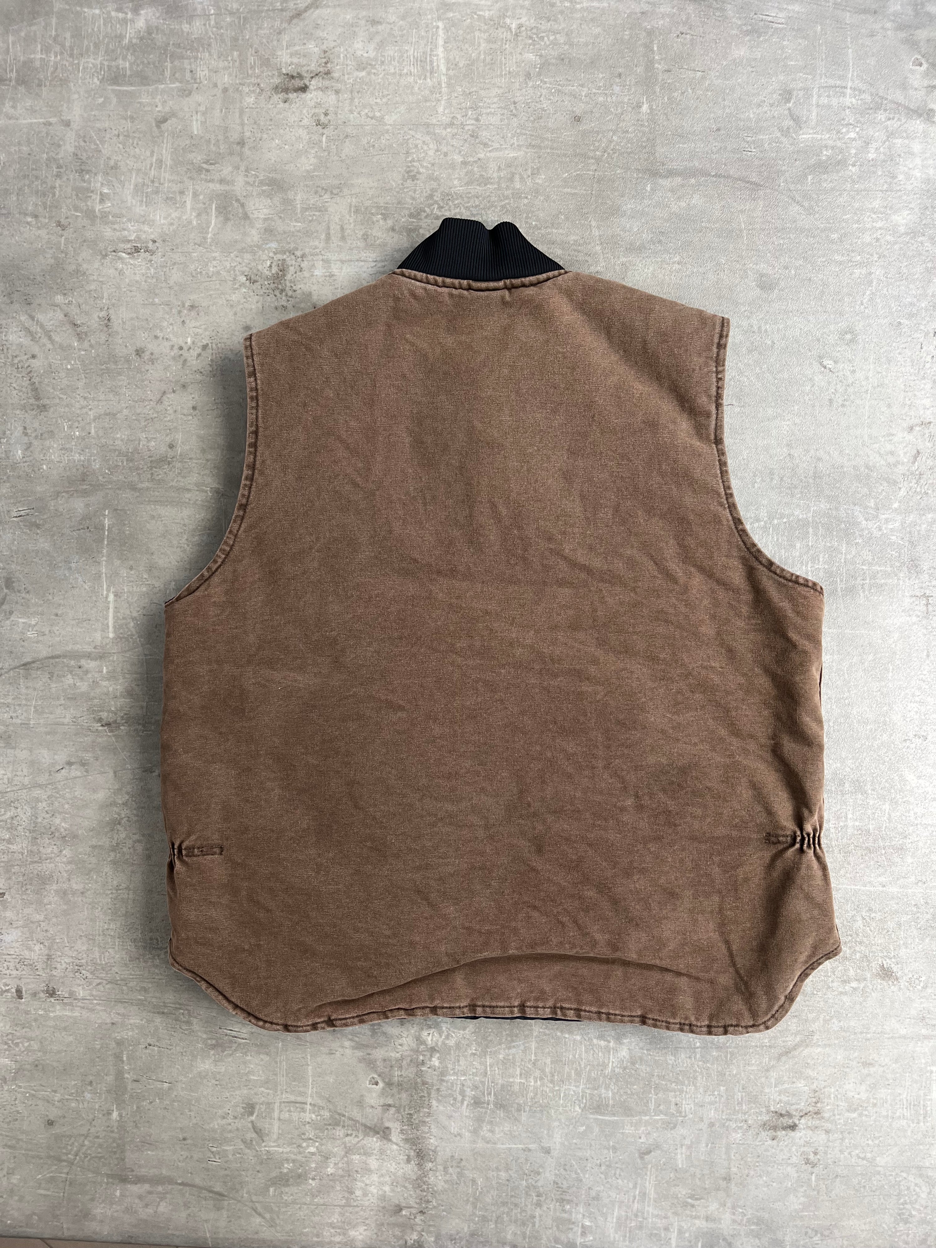CARHARTT CLASSIC VEST BROWN MADE IN USA - XL