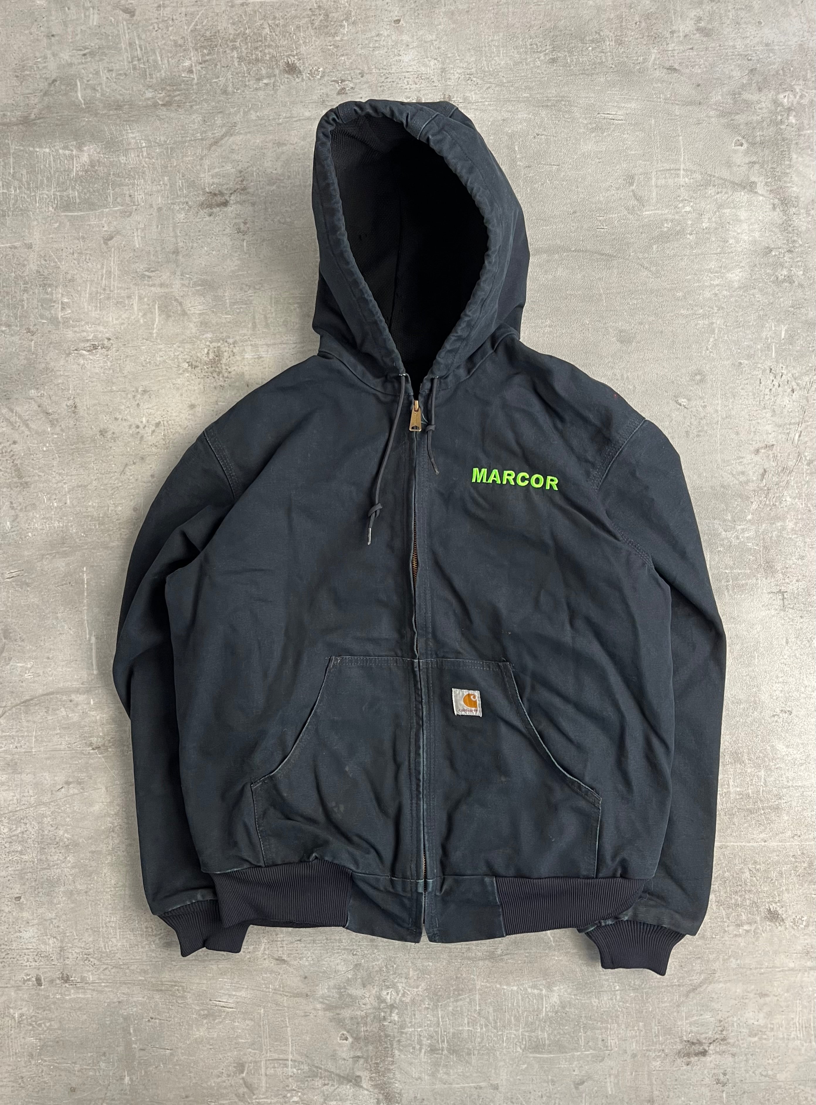CARHARTT ACTIVE JACKET J131 BLACK MADE IN USA - M