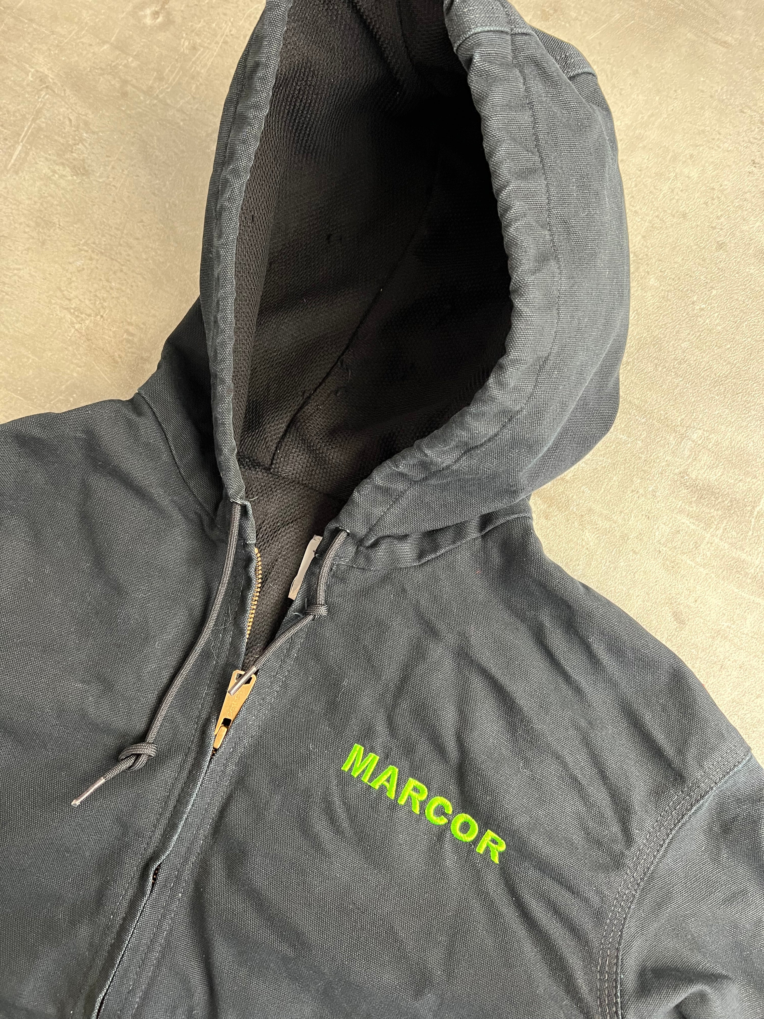 CARHARTT ACTIVE JACKET J131 BLACK MADE IN USA - M