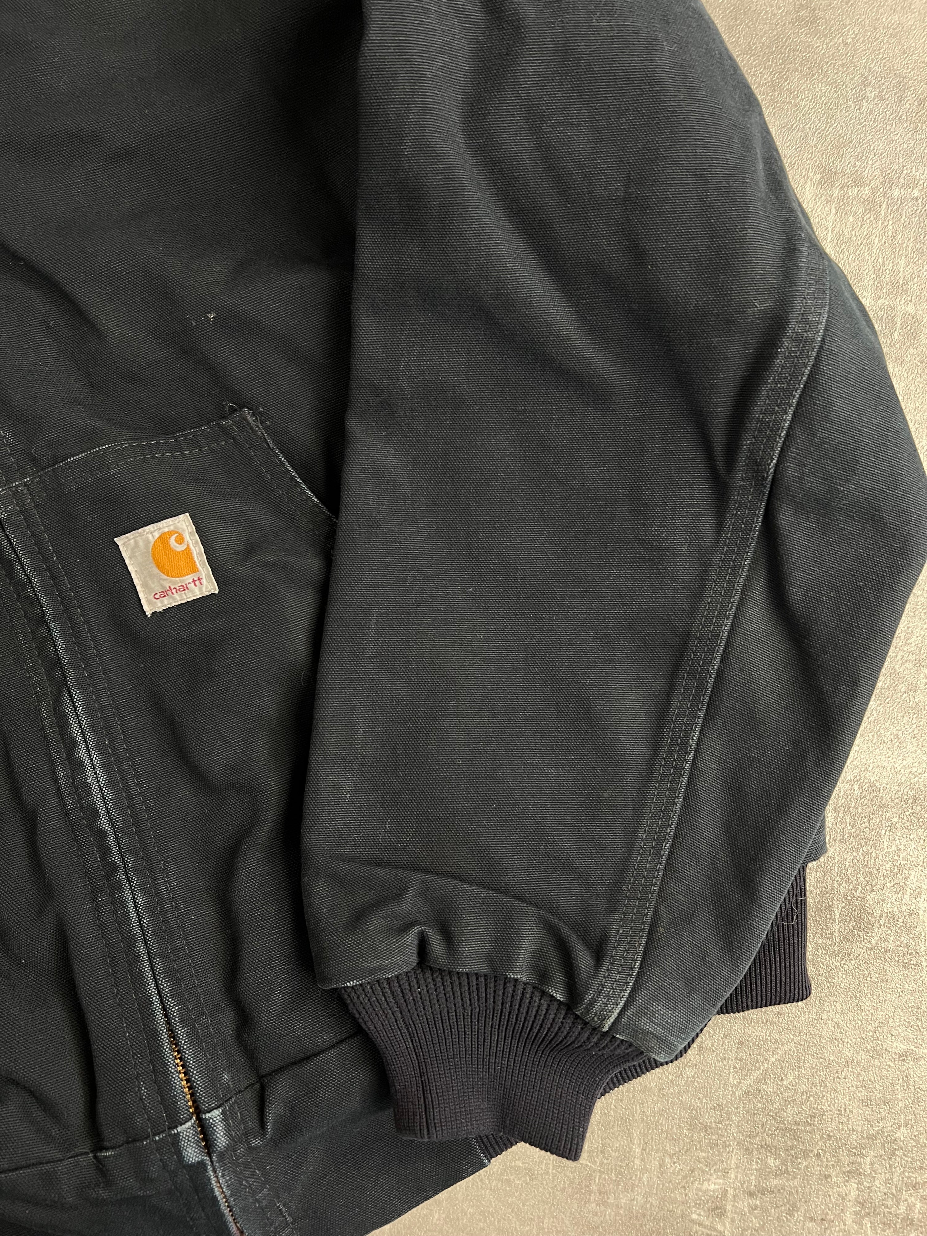 CARHARTT ACTIVE JACKET J131 BLACK MADE IN USA - M