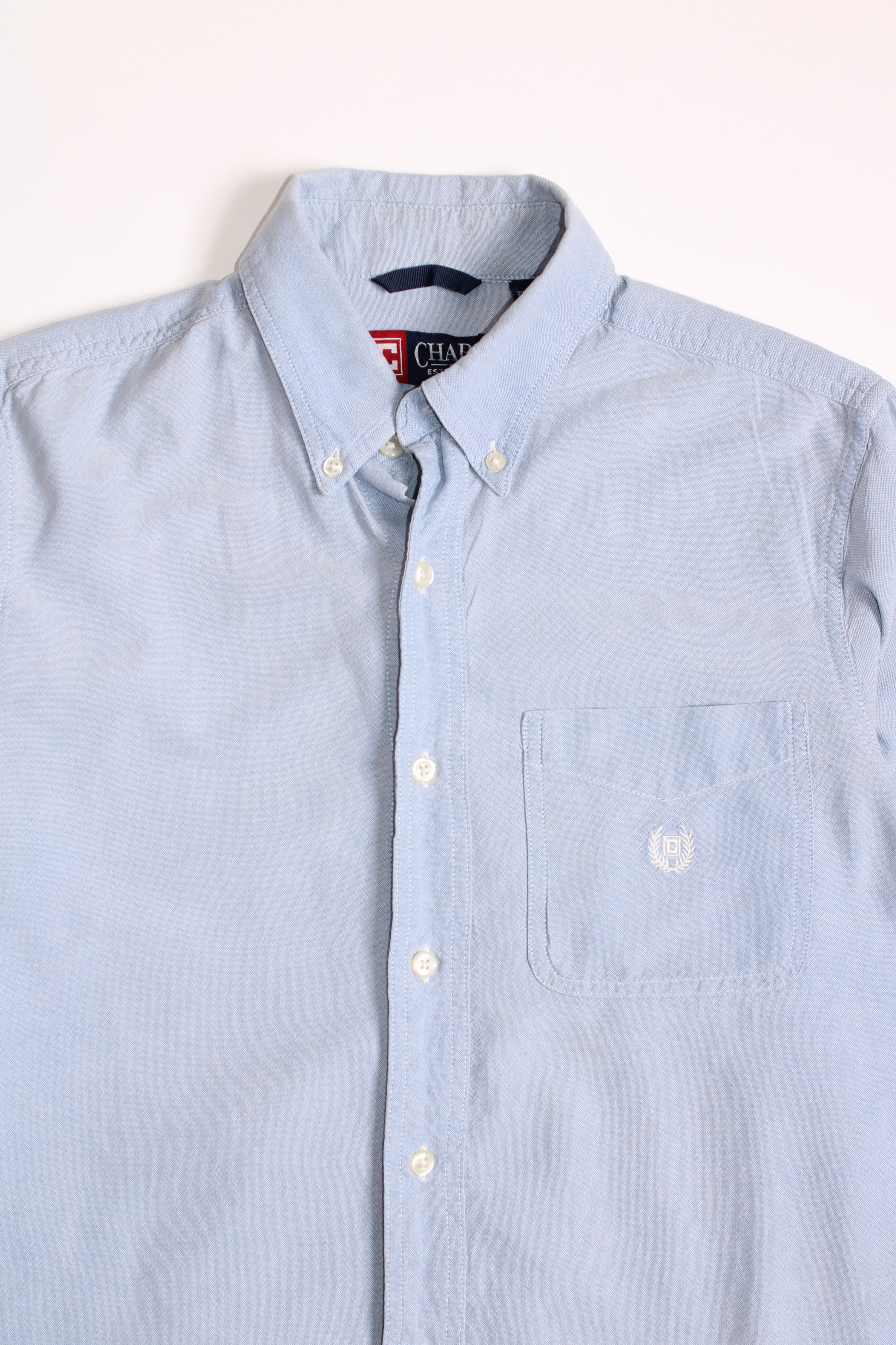 RALPH LAUREN CHAPS OXFORD SHIRT LIGHT BLUE - S