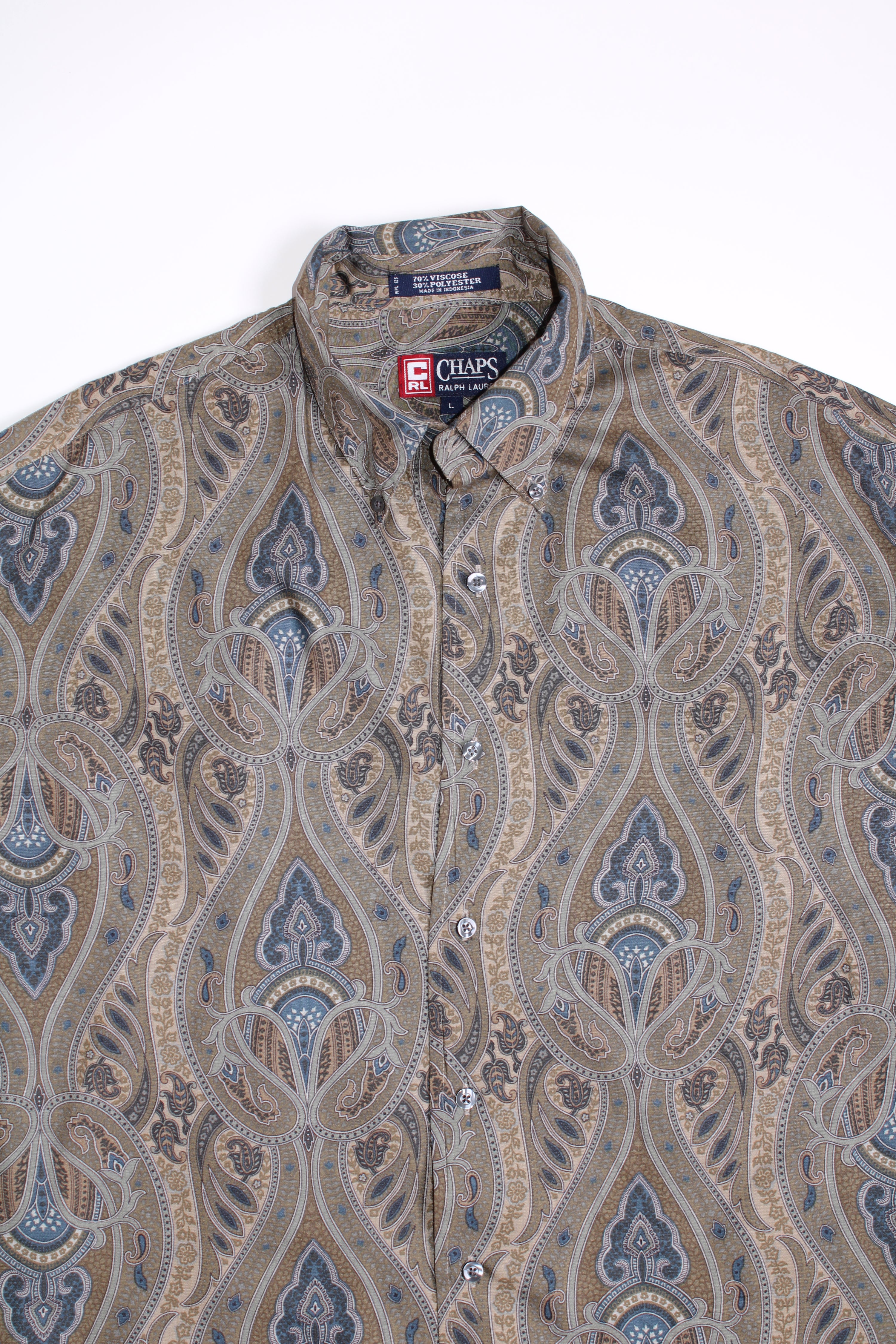 RALPH LAUREN CHAPS PAISLEY SHIRT - L