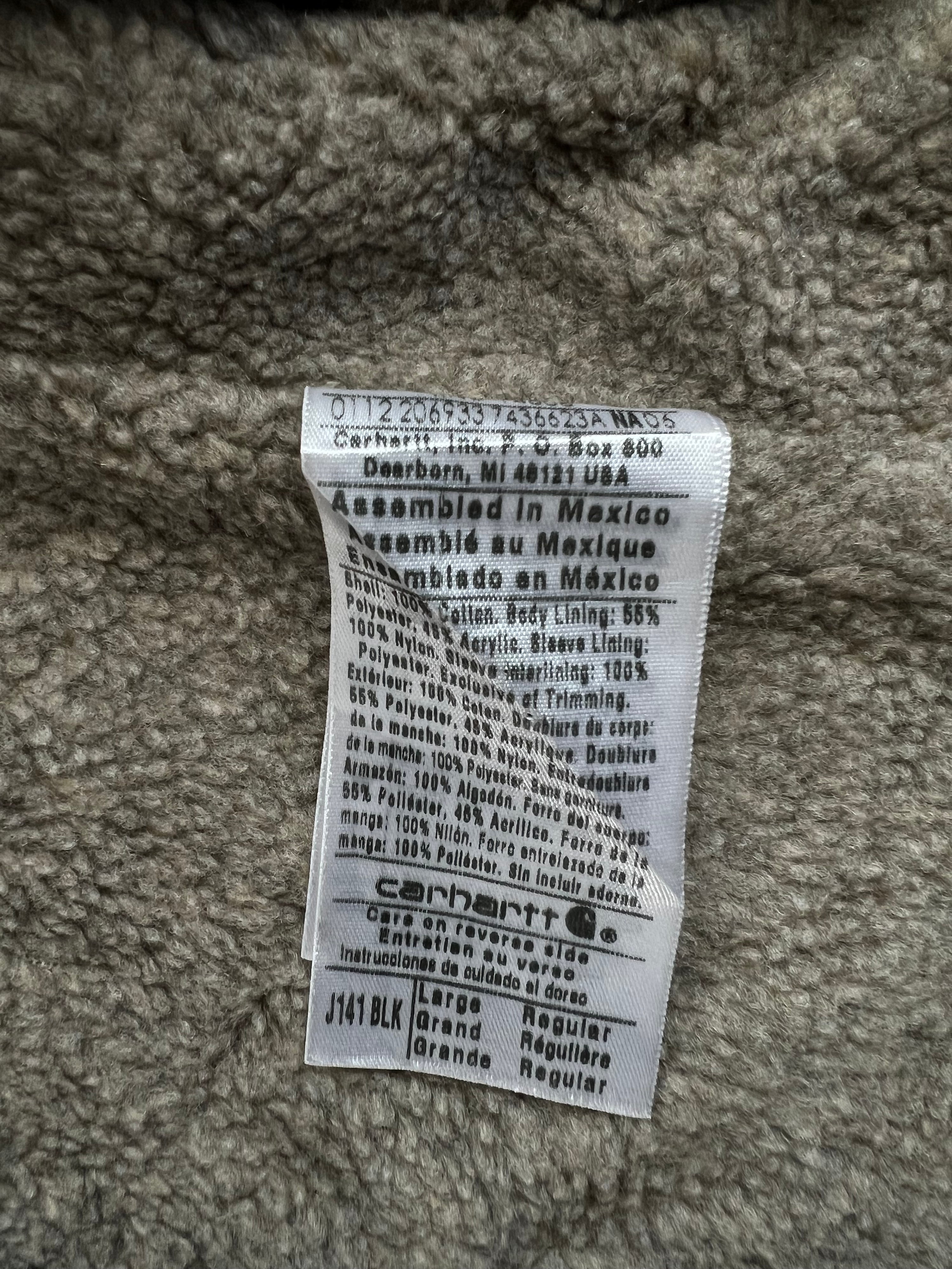 CARHARTT SIERRA JACKET J141 BLACK - L