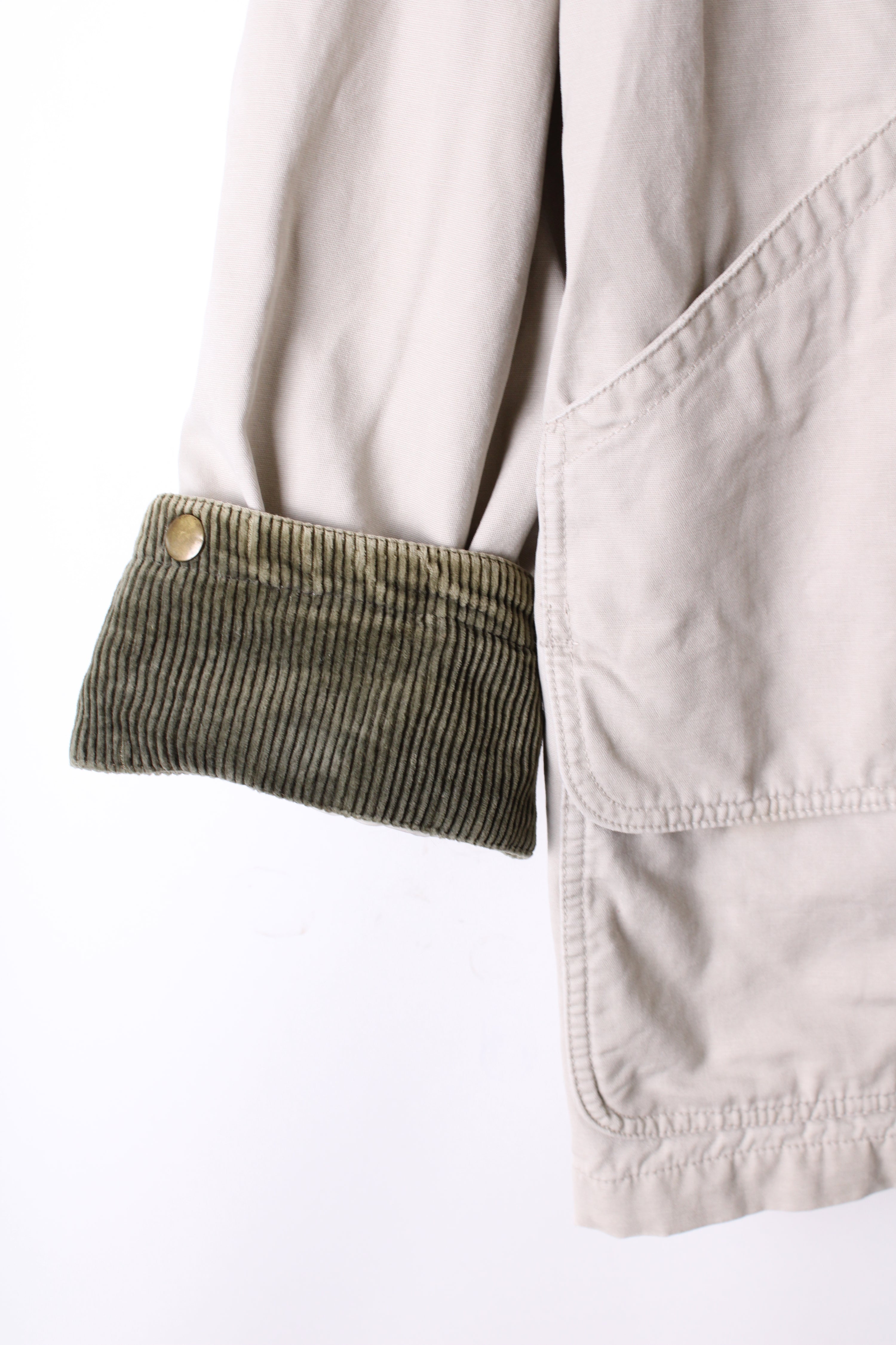 VINTAGE HUNTING JACKET COTTON BEIGE - L