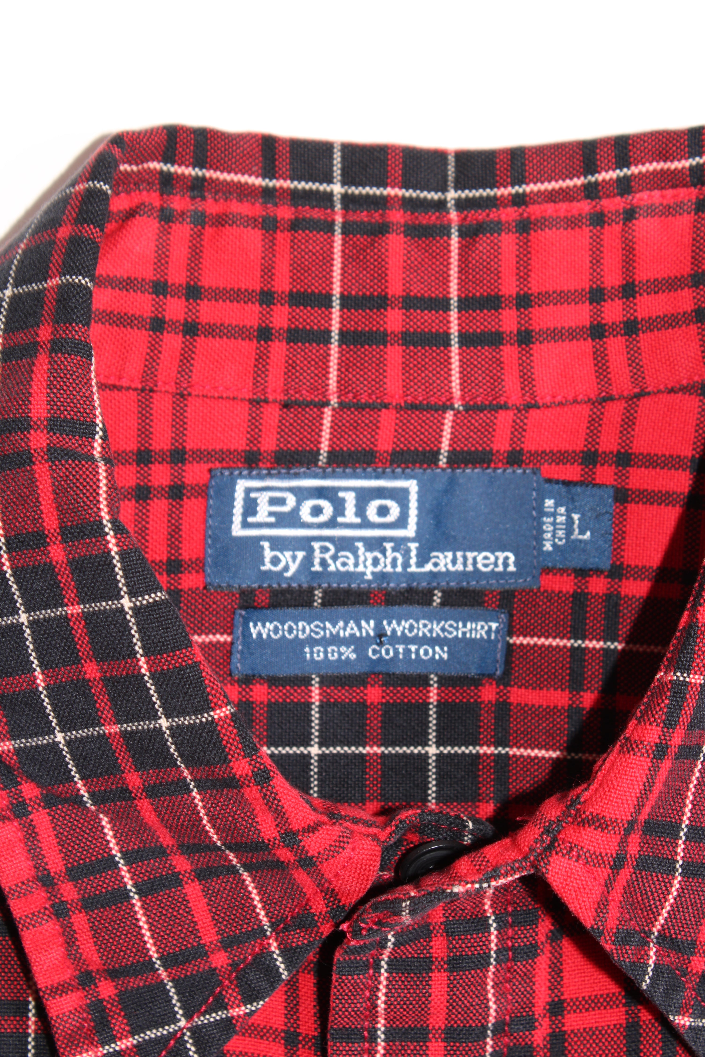 RALPH LAUREN WOODSMAN WORK SHIRT - L