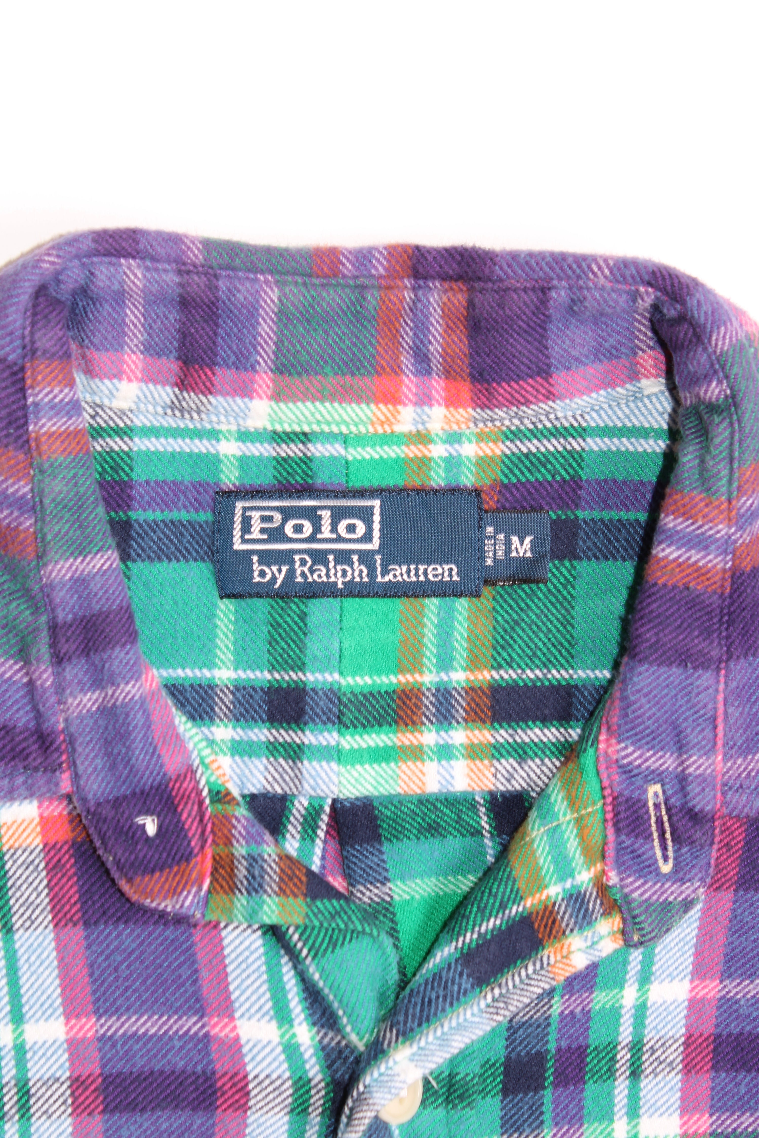 RALPH LAUREN FLANNEL WORK SHIRT - M