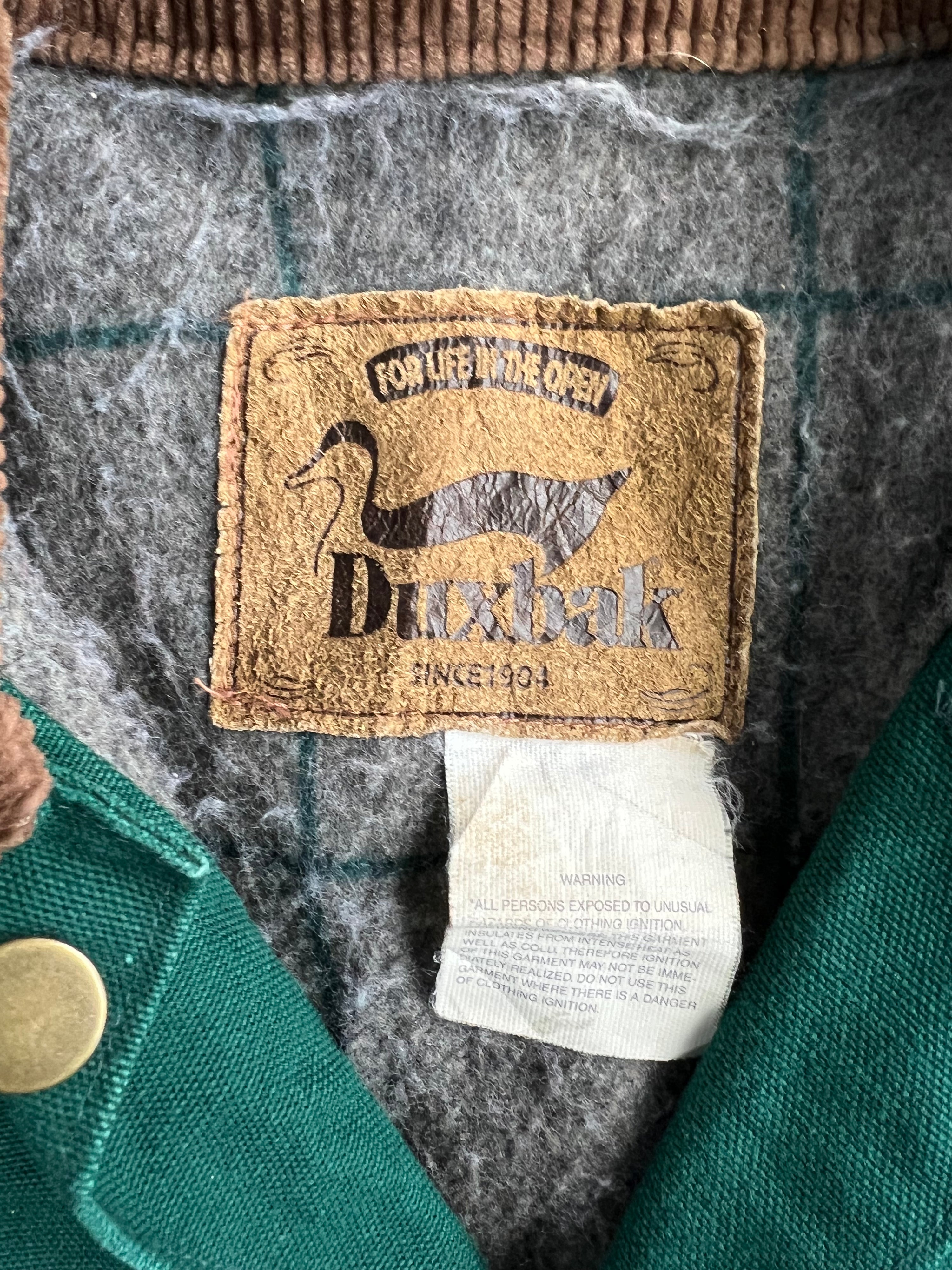 DUXBAK MICHIGAN BLANKET LINED CHORE JACKET GREEN - M/L