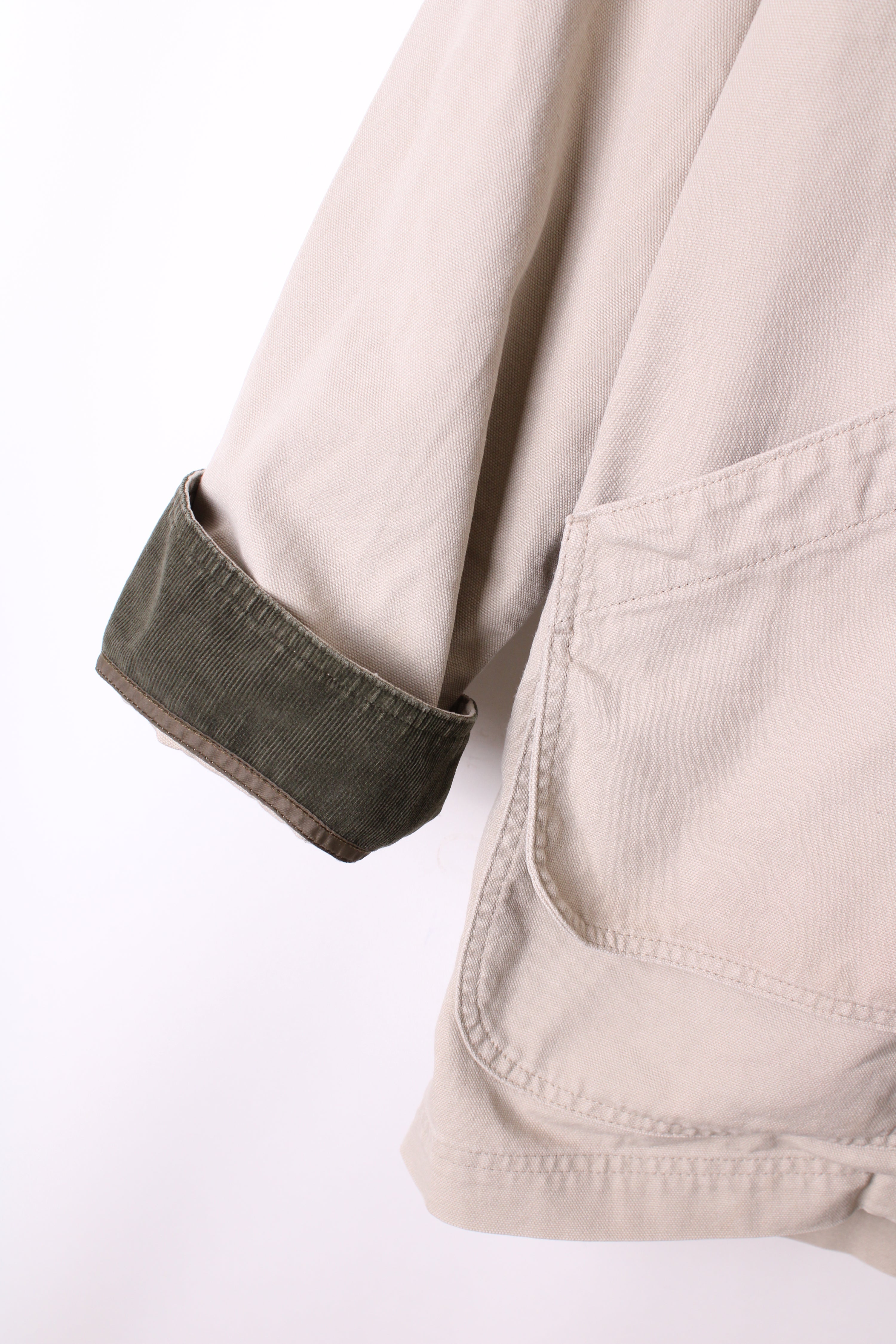 LL BEAN VINTAGE HUNTING JACKET CANVAS BEIGE - XL