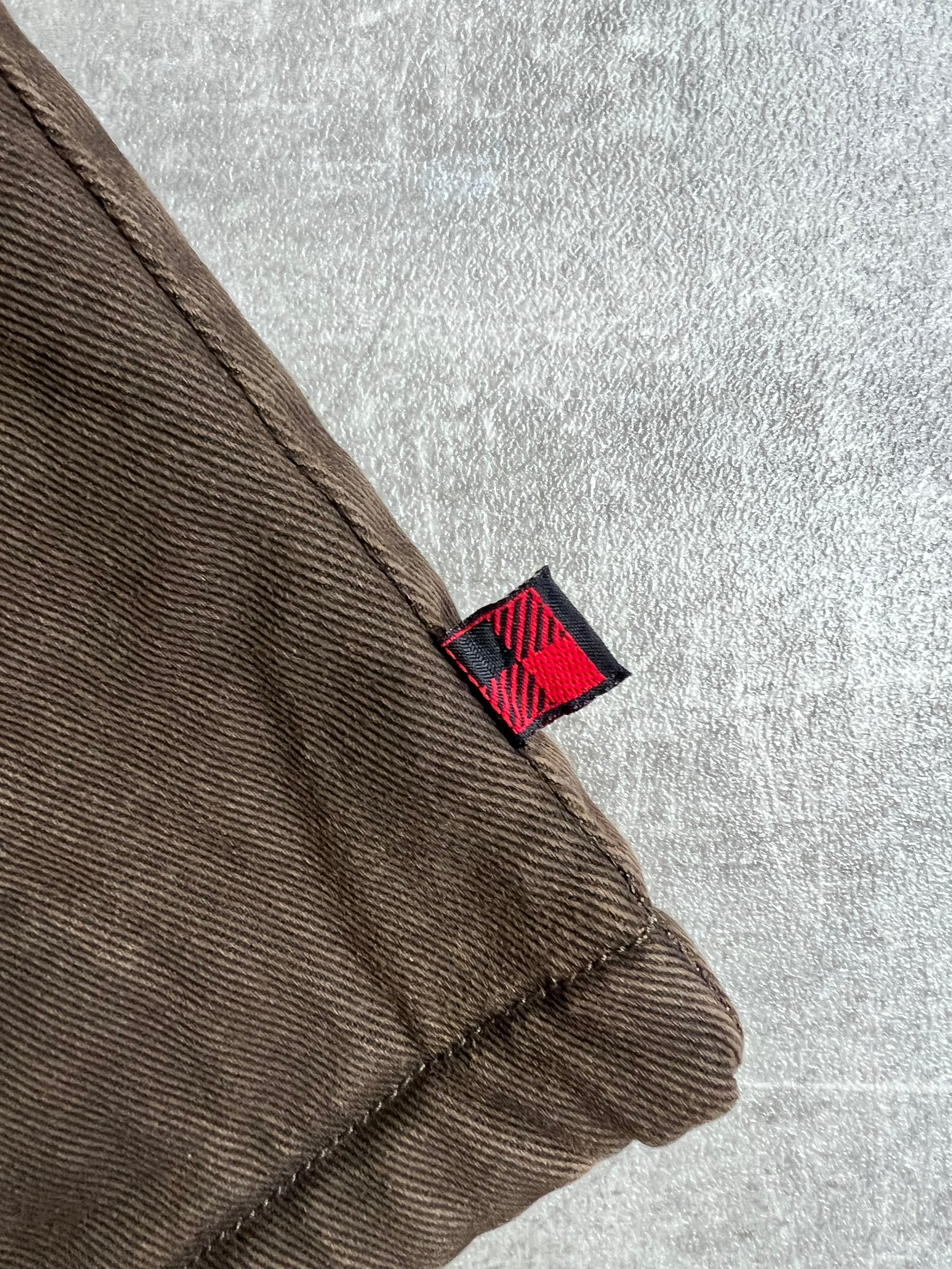 WOOLRICH FLEECE LINED VEST BROWN - L