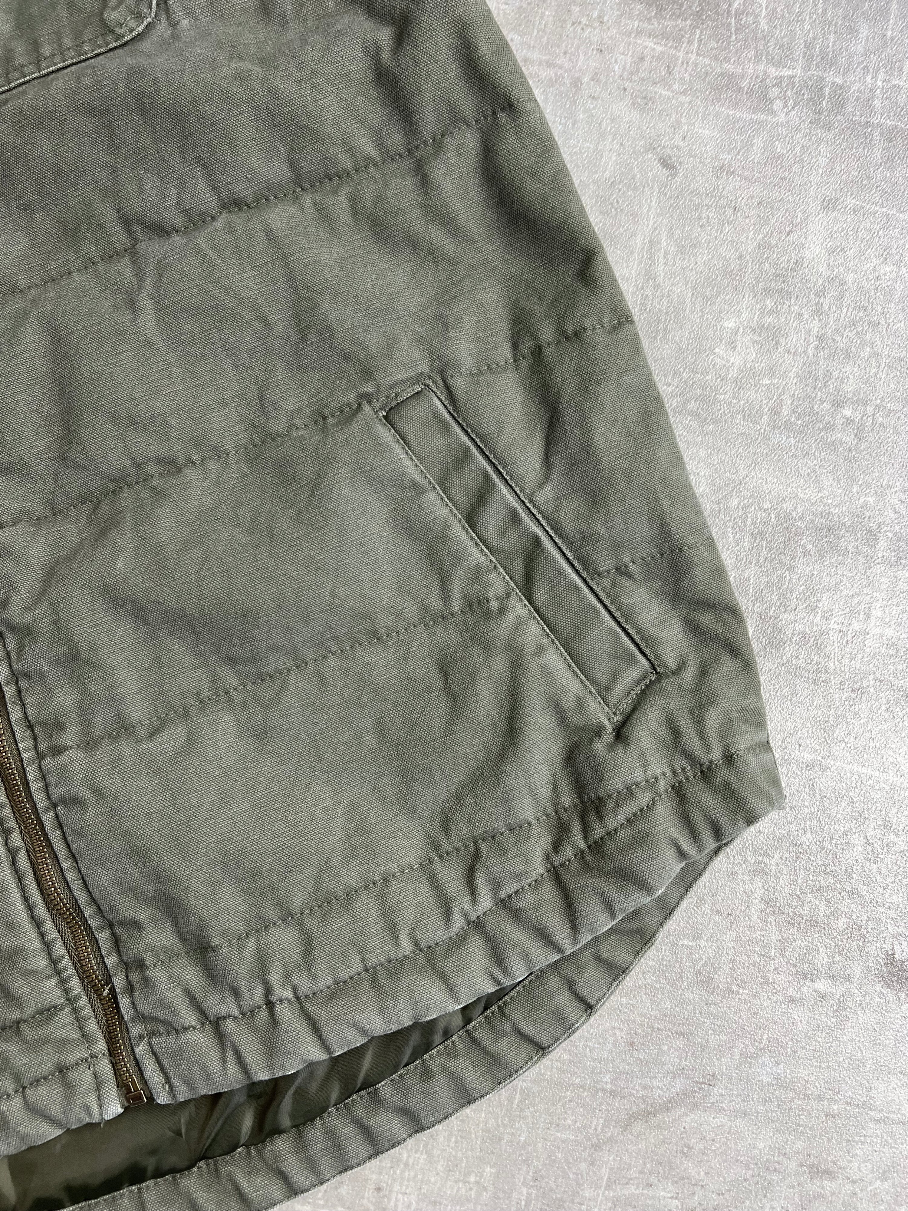 WRANGLER WORKWEAR HOODED VEST GREEN - XL