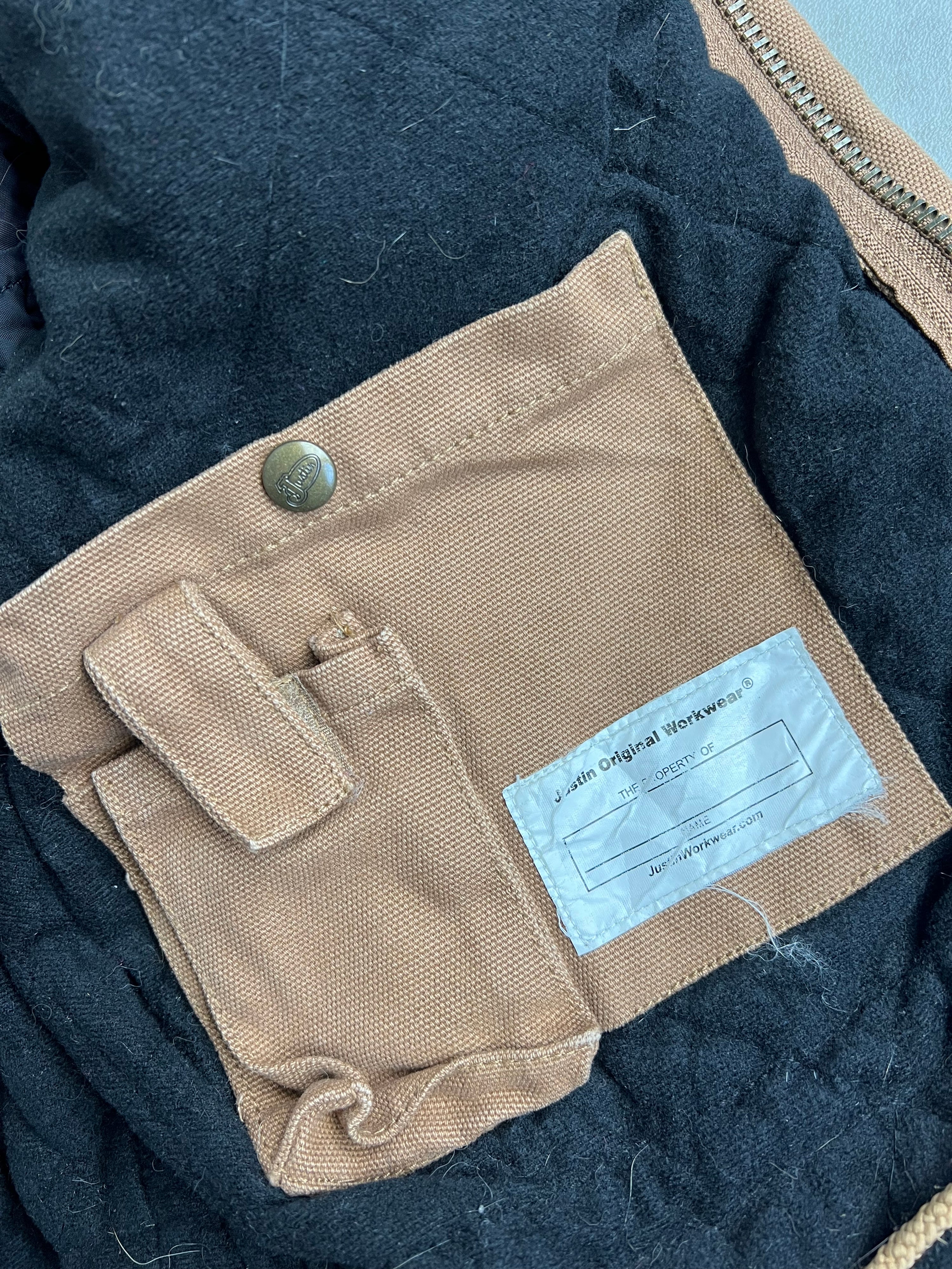 JUSTIN WORKWEAR HEAVY JACKET BROWN - M