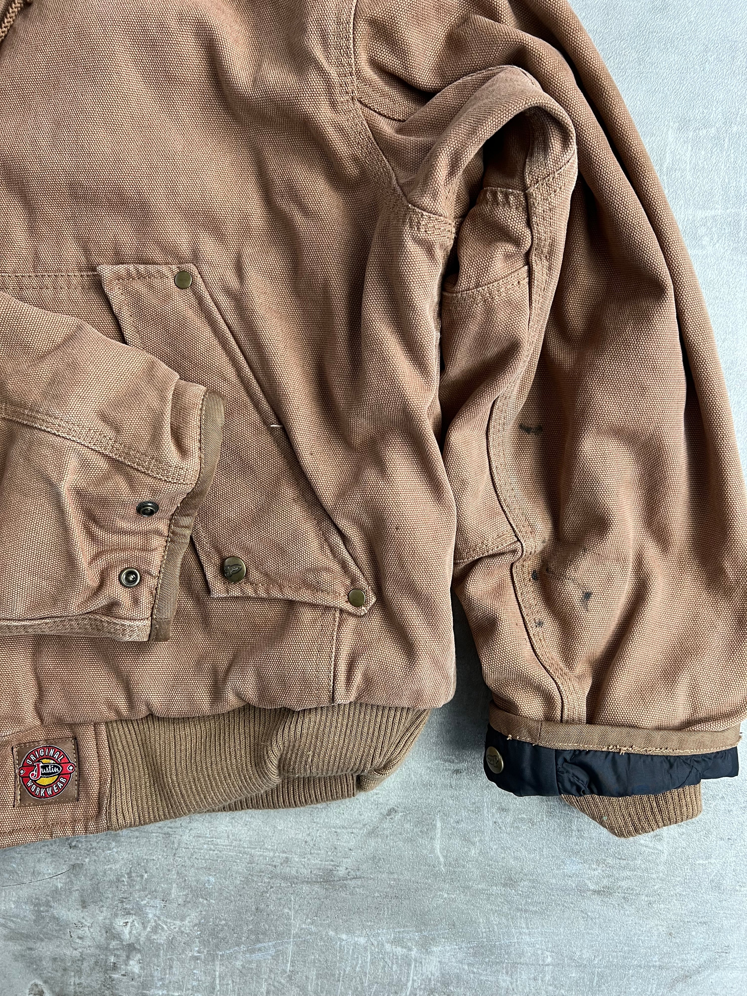 JUSTIN WORKWEAR ACTIVE JACKET BROWN - L
