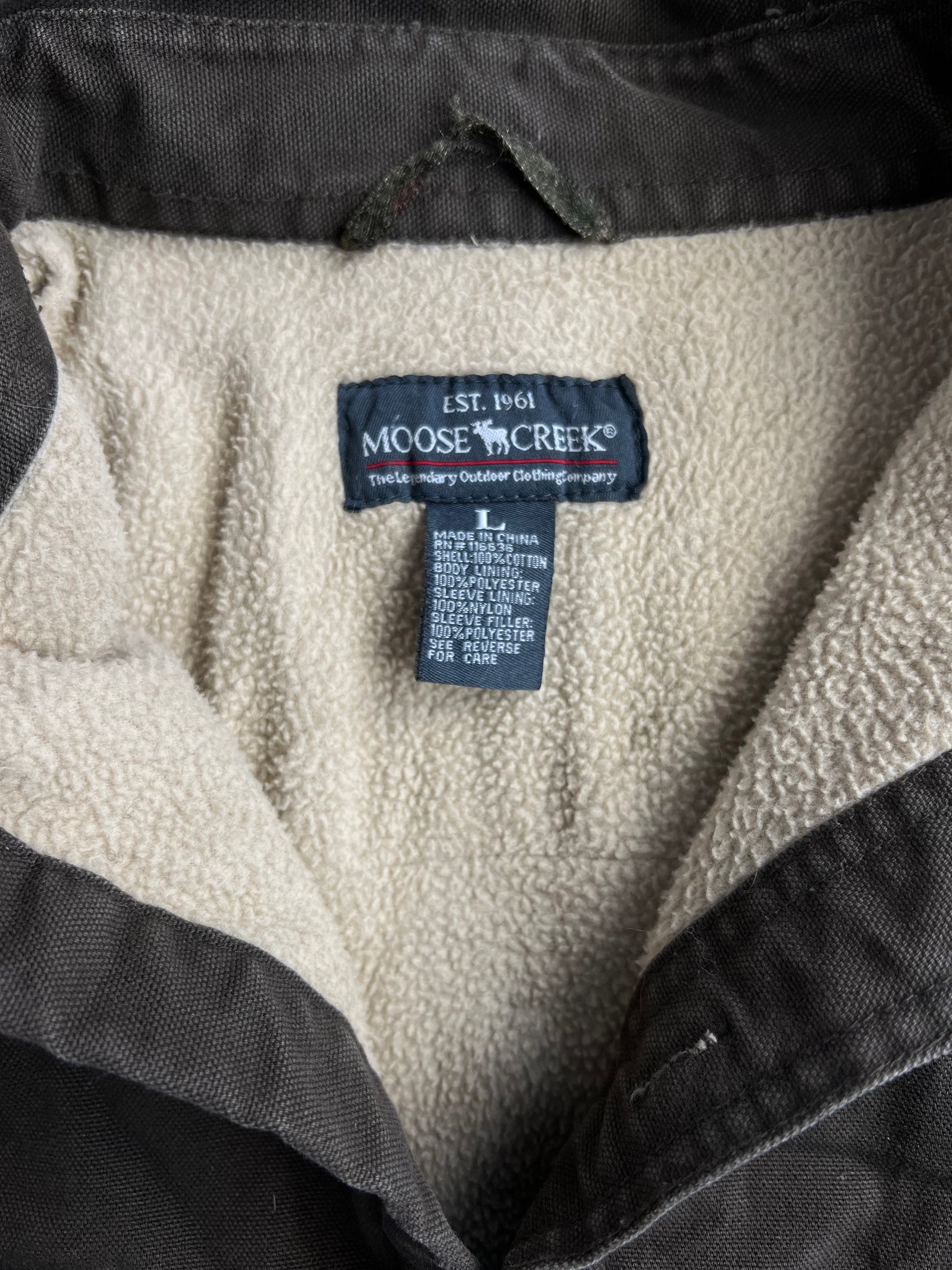 WORKWEAR SHIRT JACKET FLEECE LINED BROWN - L