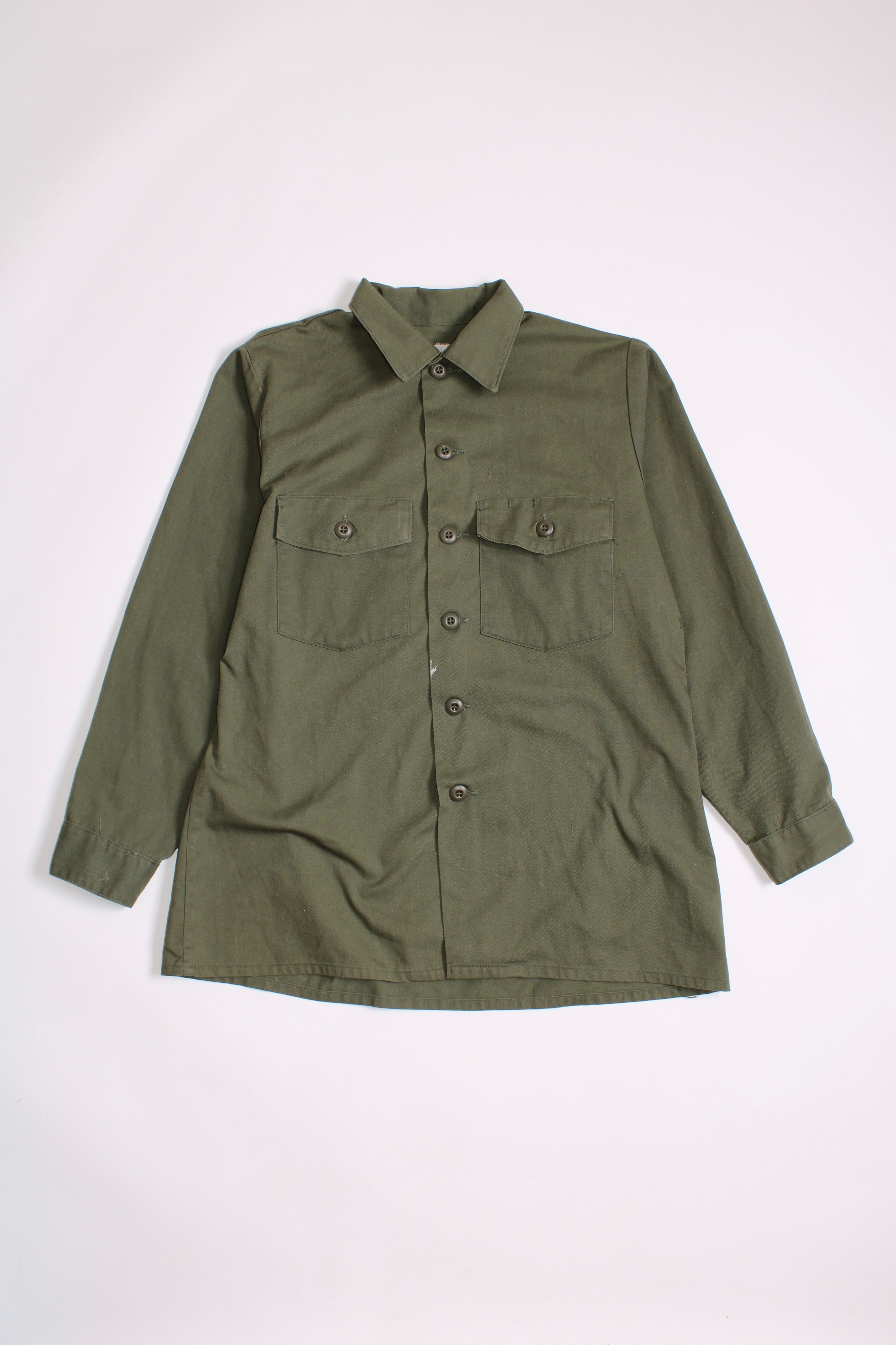 US ARMY OG 507 FATIGUE SHIRT GREEN - L/XL