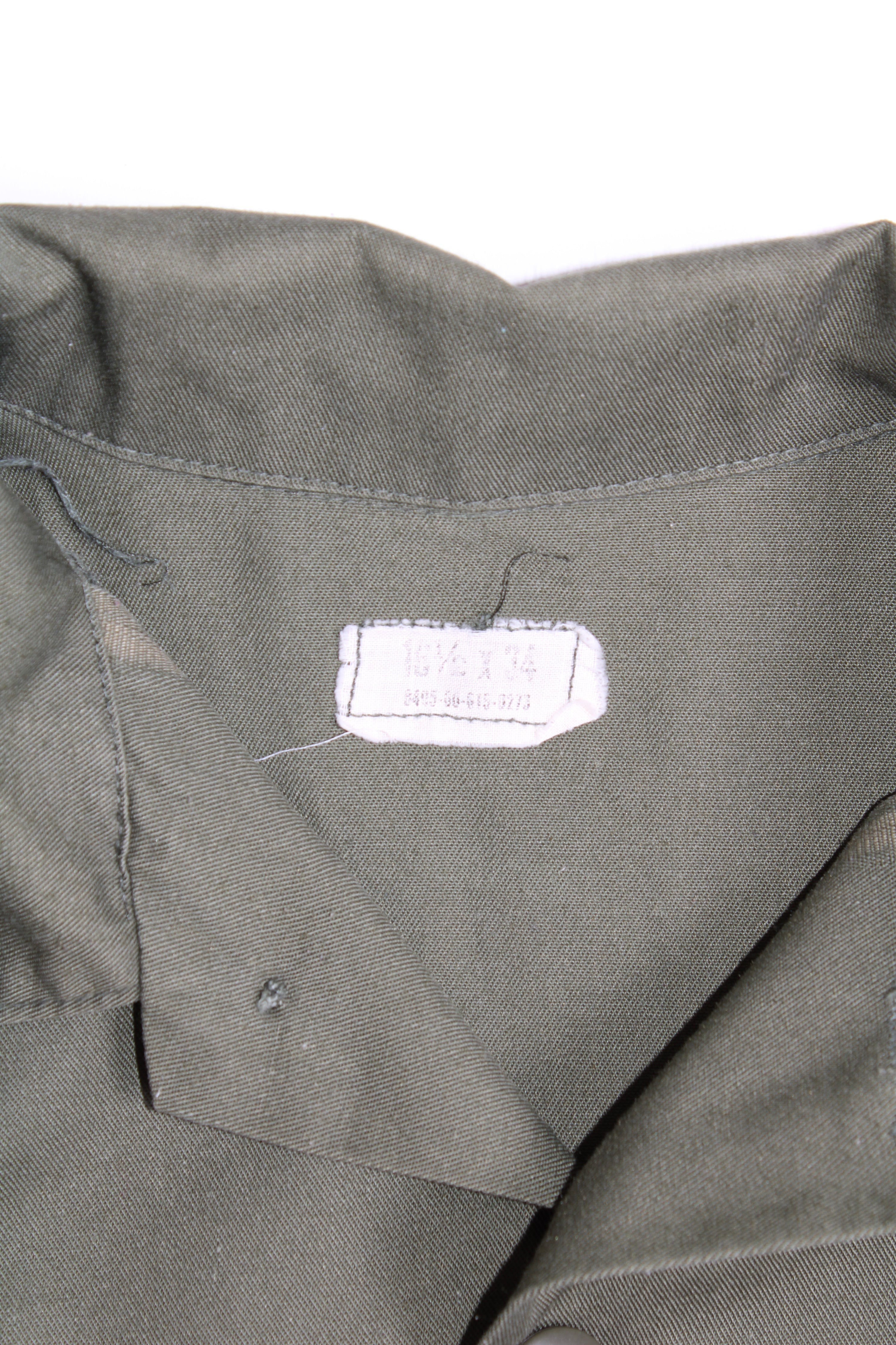 US ARMY OG 507 FATIGUE SHIRT GREEN - L/XL