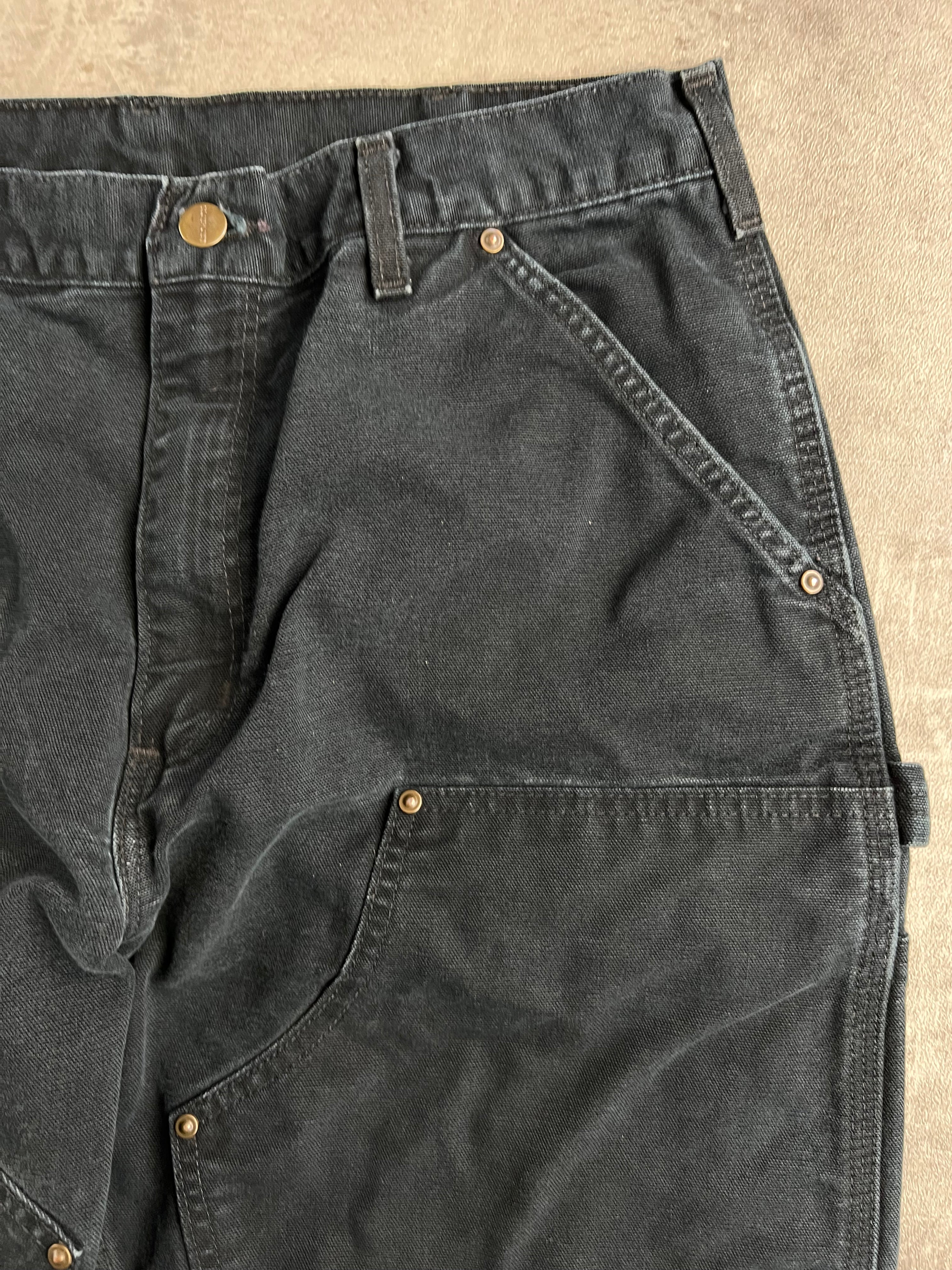 CARHARTT DOUBLE KNEE PANTS BLACK - 34X34