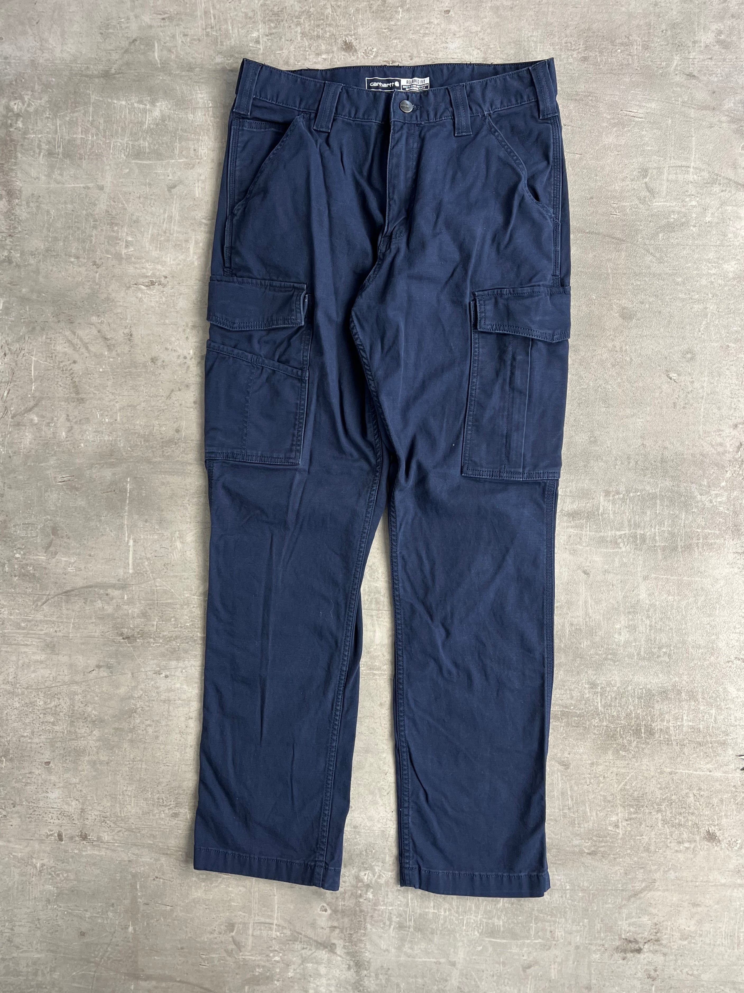 CARHARTT CARGO PANTS BLUE - 32X32