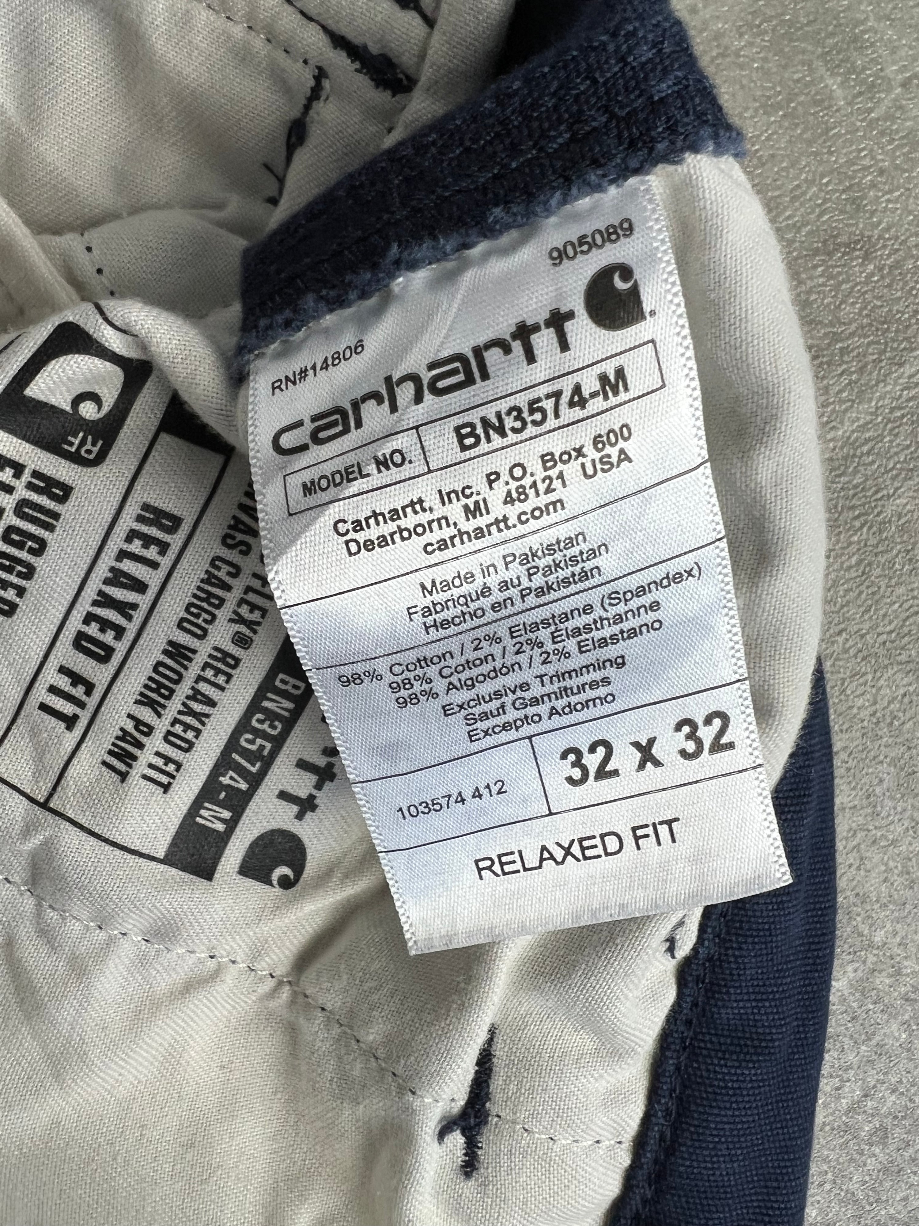 CARHARTT CARGO PANTS BLUE - 32X32