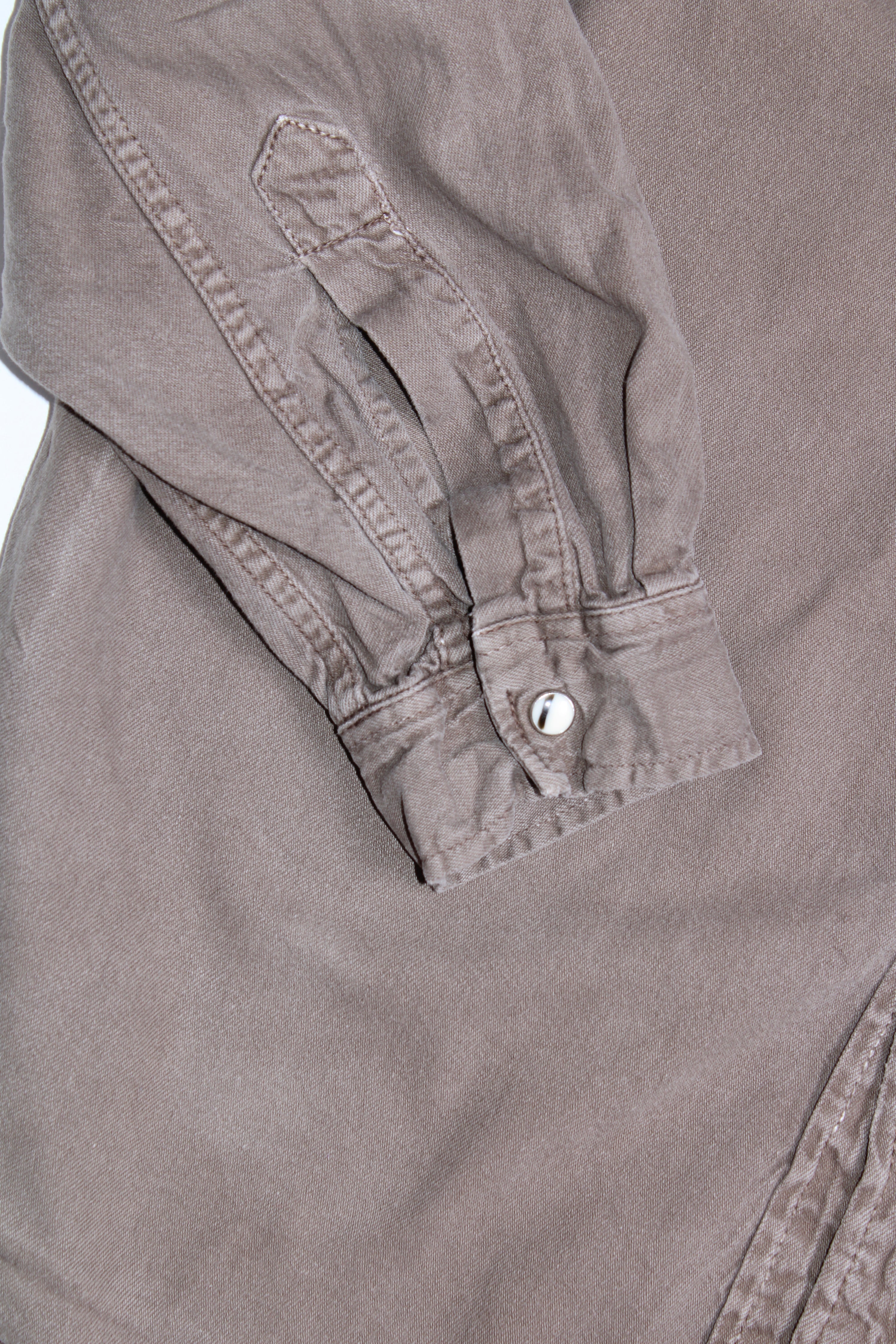 LEVIS VINTAGE WESTERN DENIM SHIRT BROWN  1990S VTG - XL