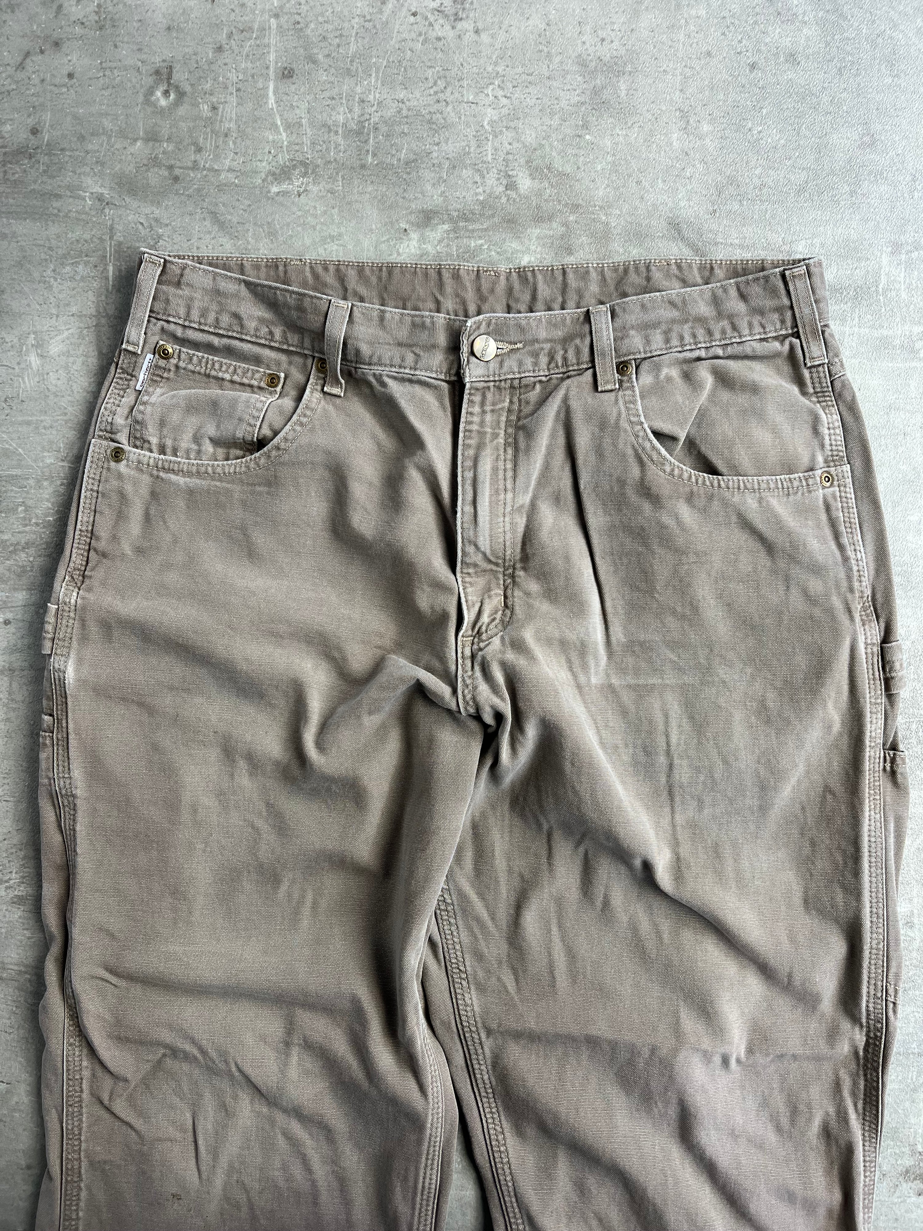 CARHARTT SINGLE KNEE LIGHT BROWN - 36X32
