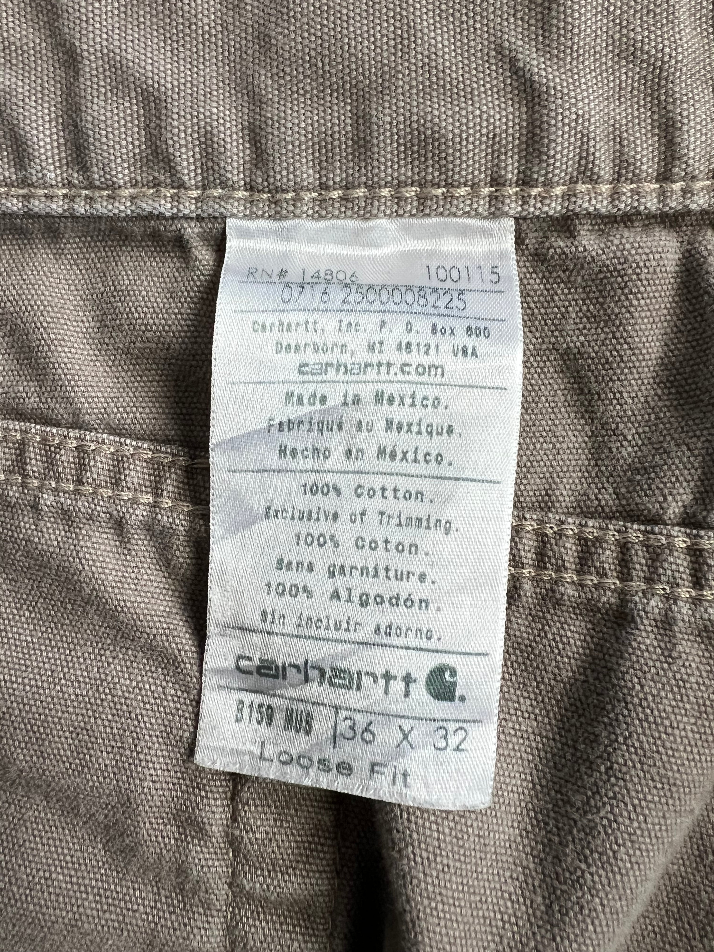 CARHARTT SINGLE KNEE LIGHT BROWN - 36X32