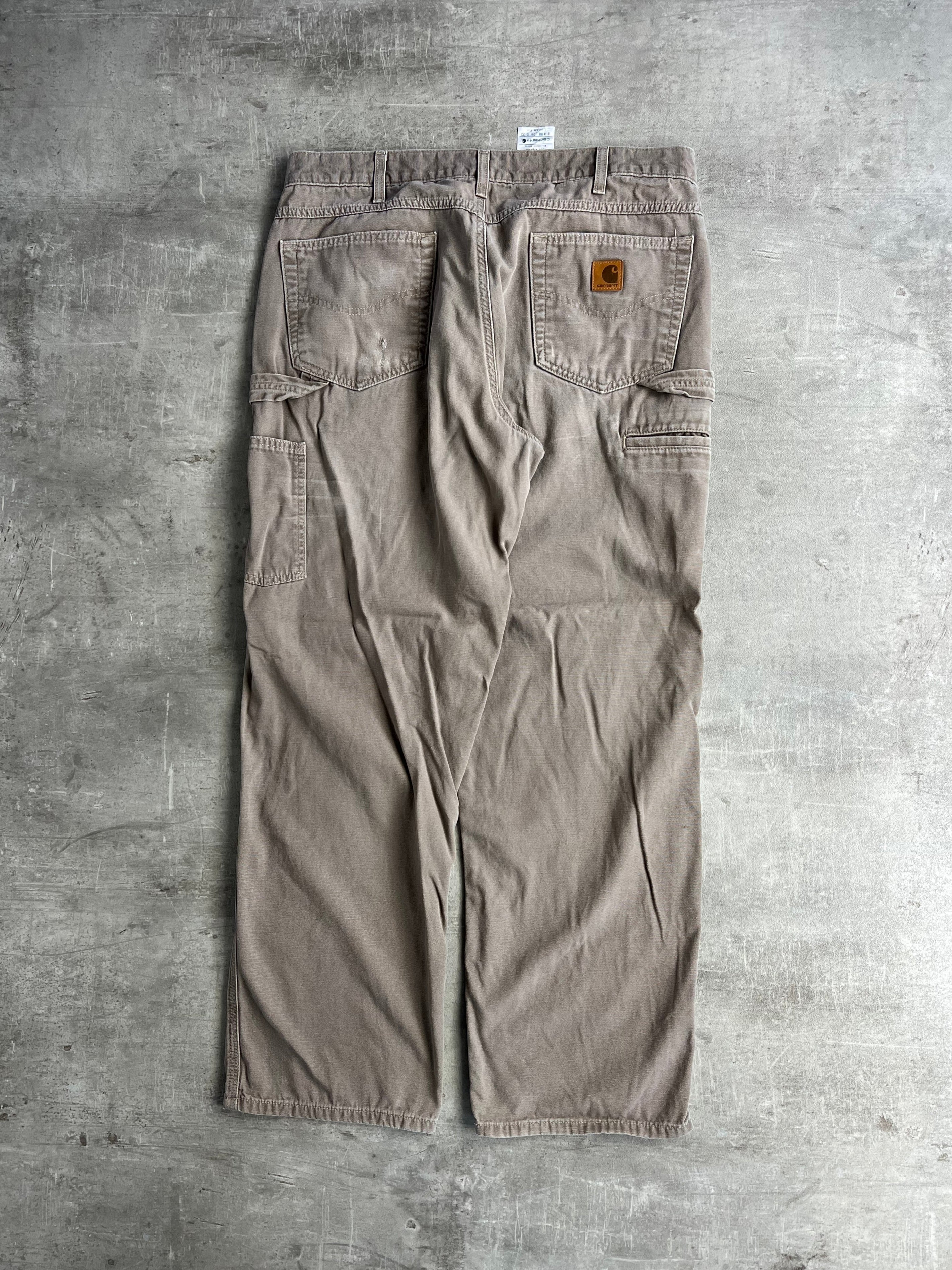 CARHARTT SINGLE KNEE LIGHT BROWN - 36X32
