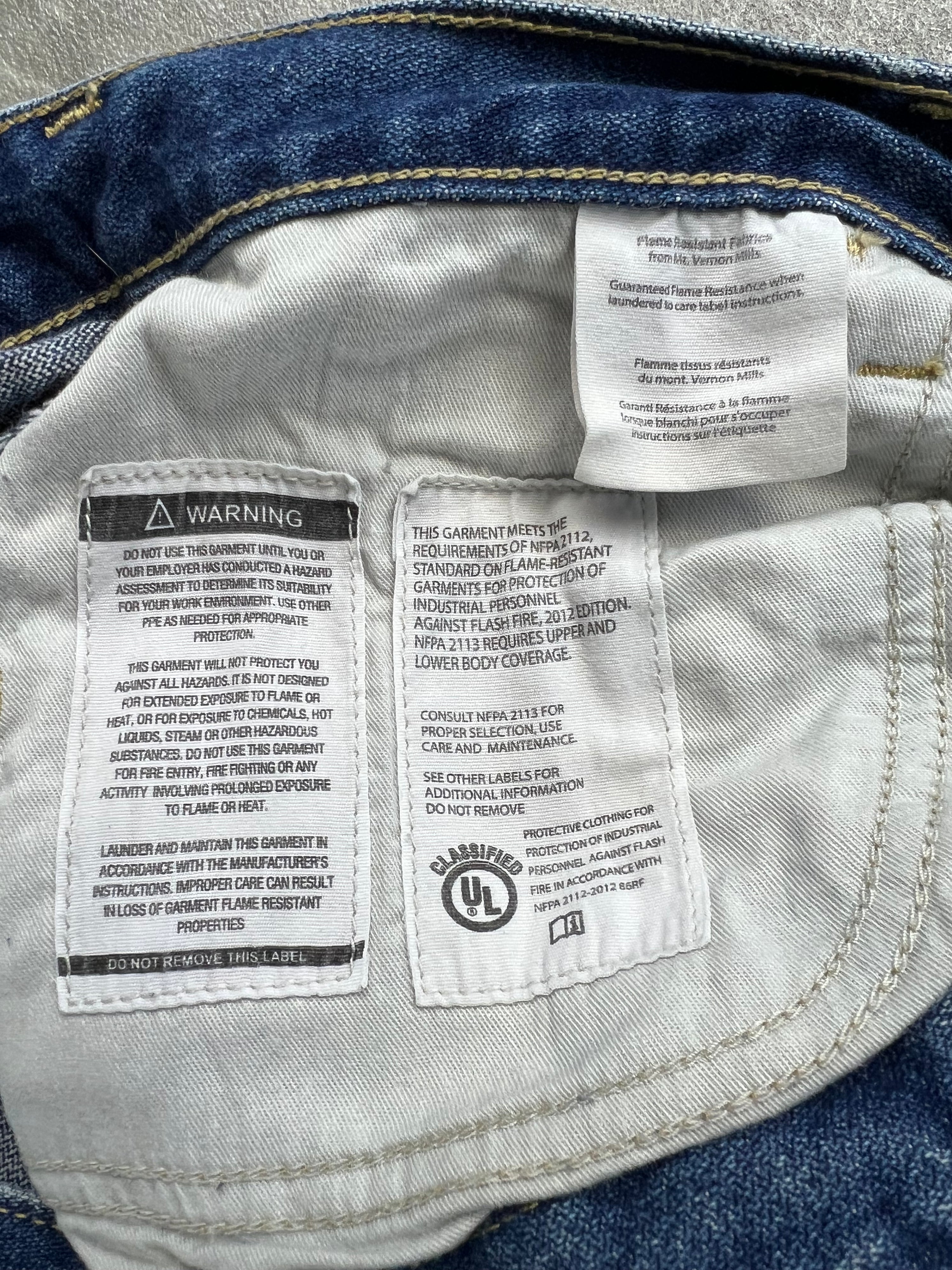 CARHARTT SINGLE KNEE JEANS BLUE - 36X32