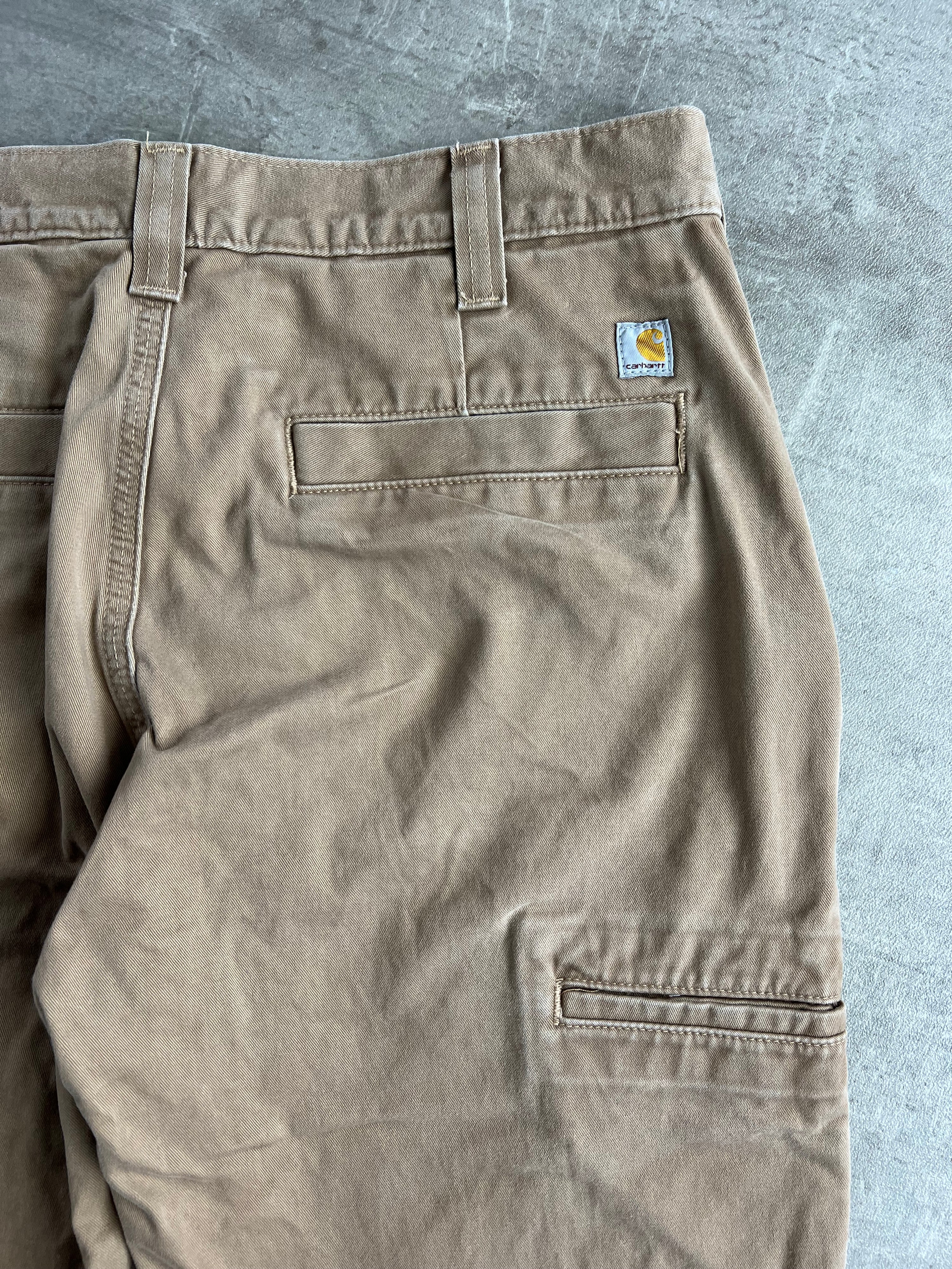 CARHARTT CARPENTER WORK PANTS BEIGE - 33X32