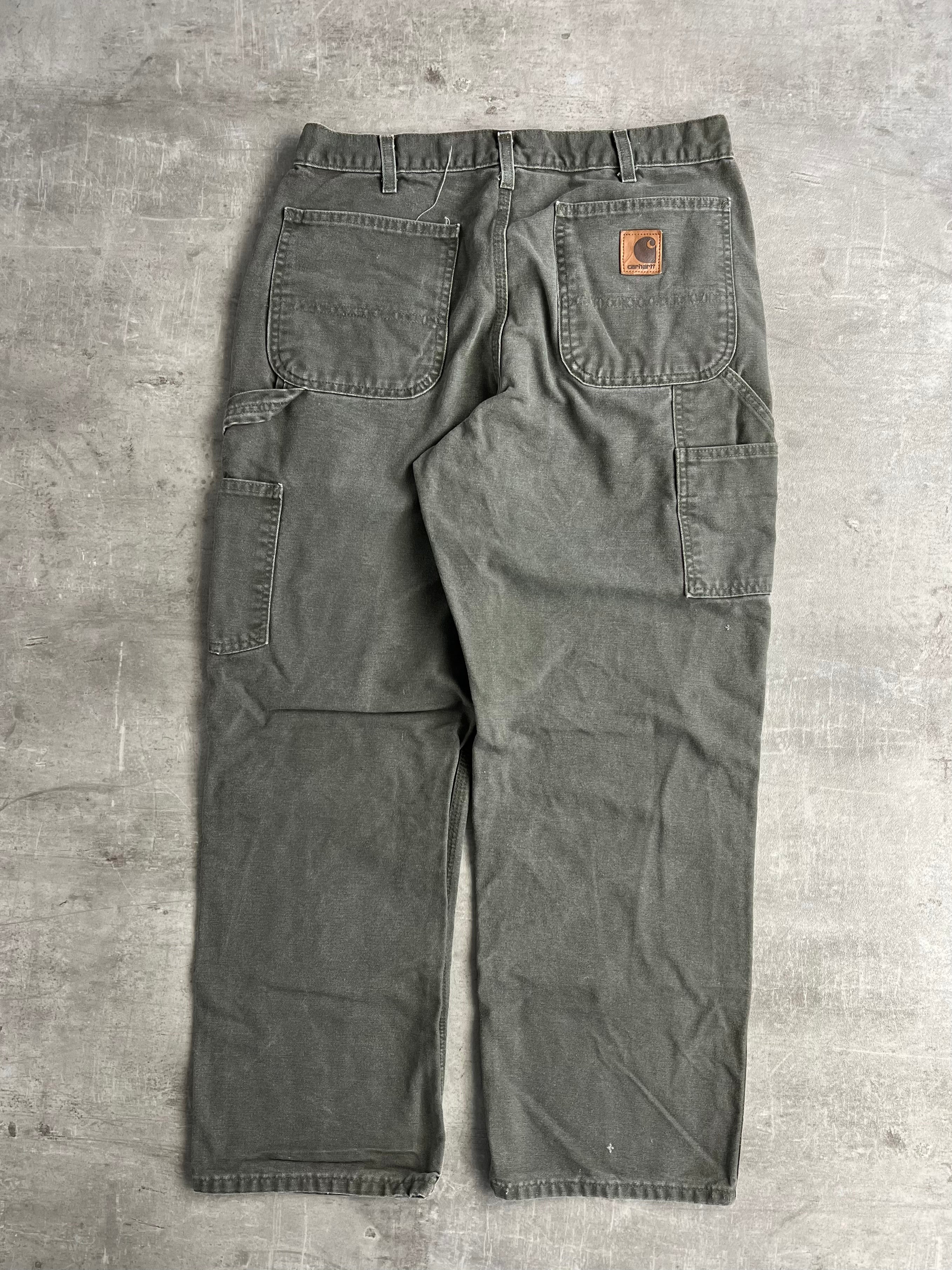 CARHARTT SINGLE KNEE PANTS GREEN - 34X30