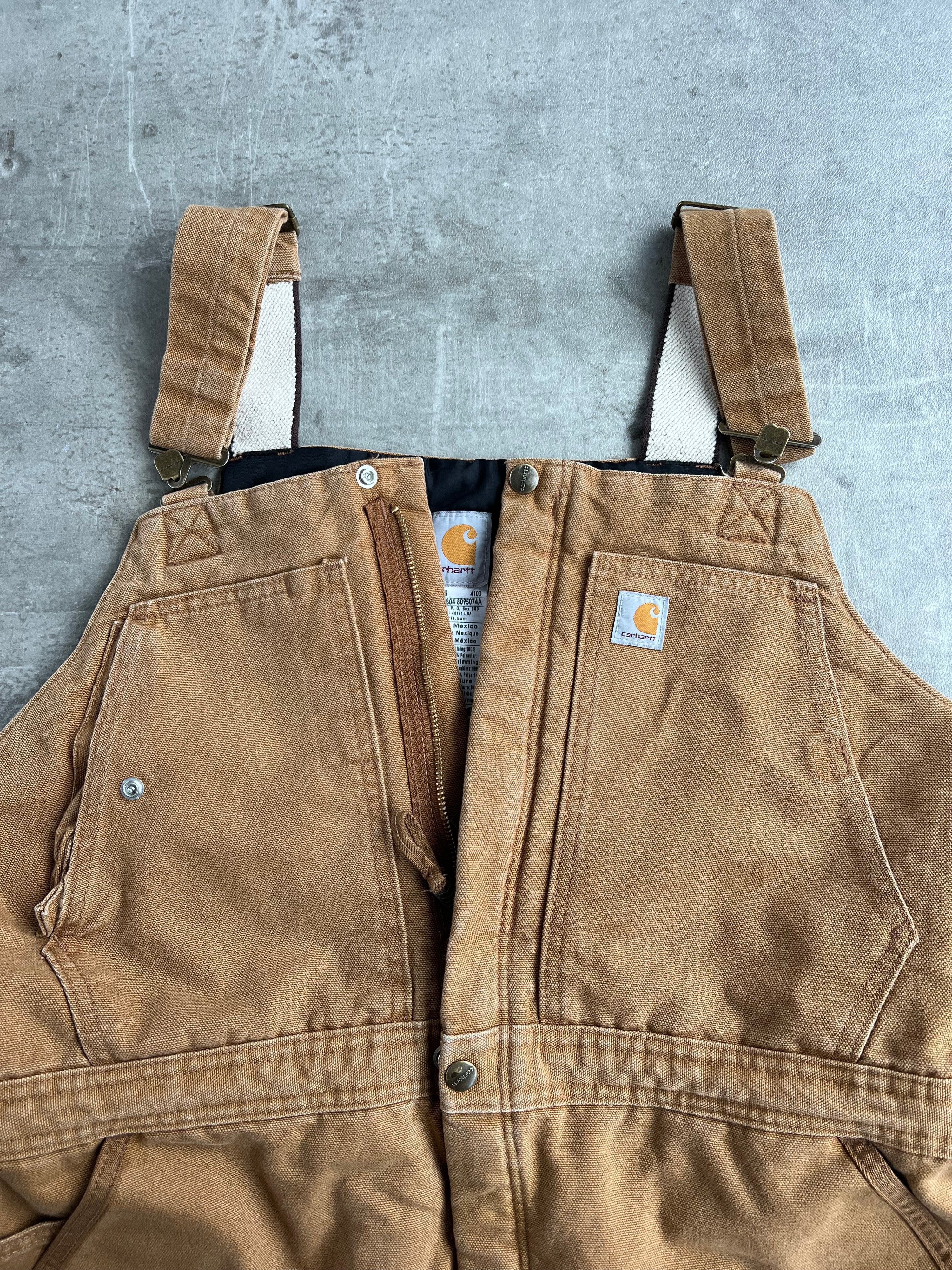 CARHARTT DOUBLE KNEE DUNGAREE OVARALL HAMILTON BROWN - XL