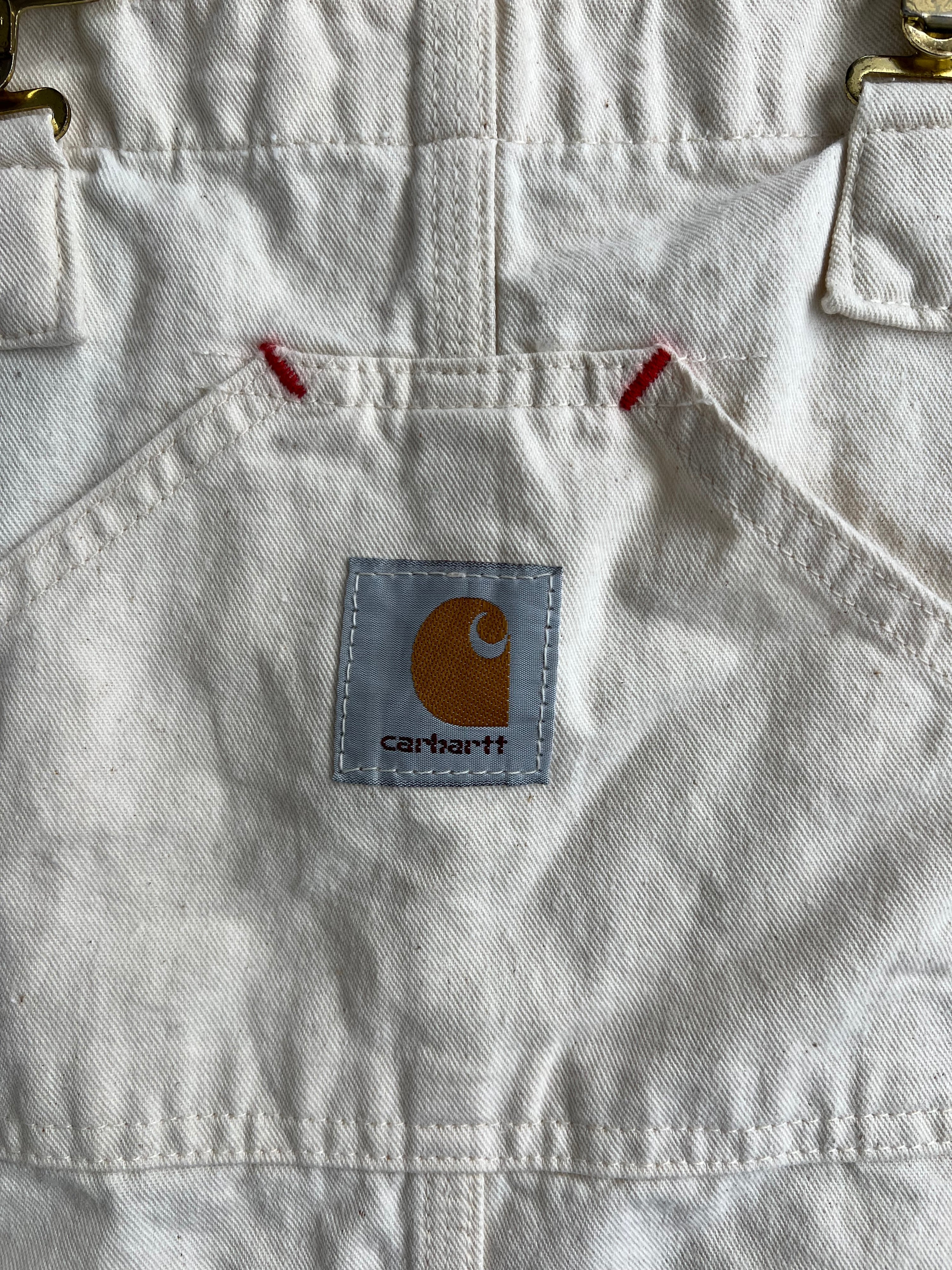 CARHARTT DUNGAREE OVARALL WHITE -34X34