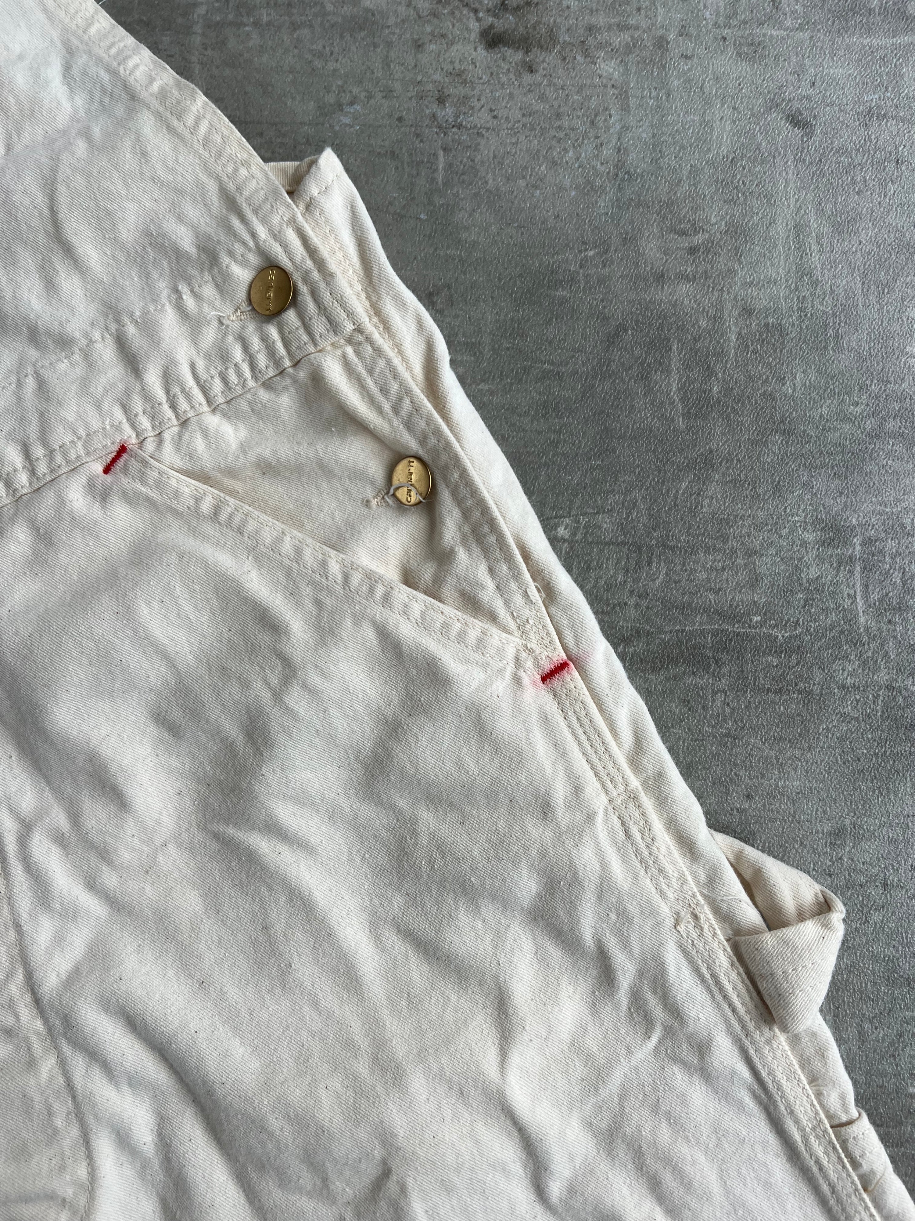 CARHARTT DUNGAREE OVARALL WHITE -34X34