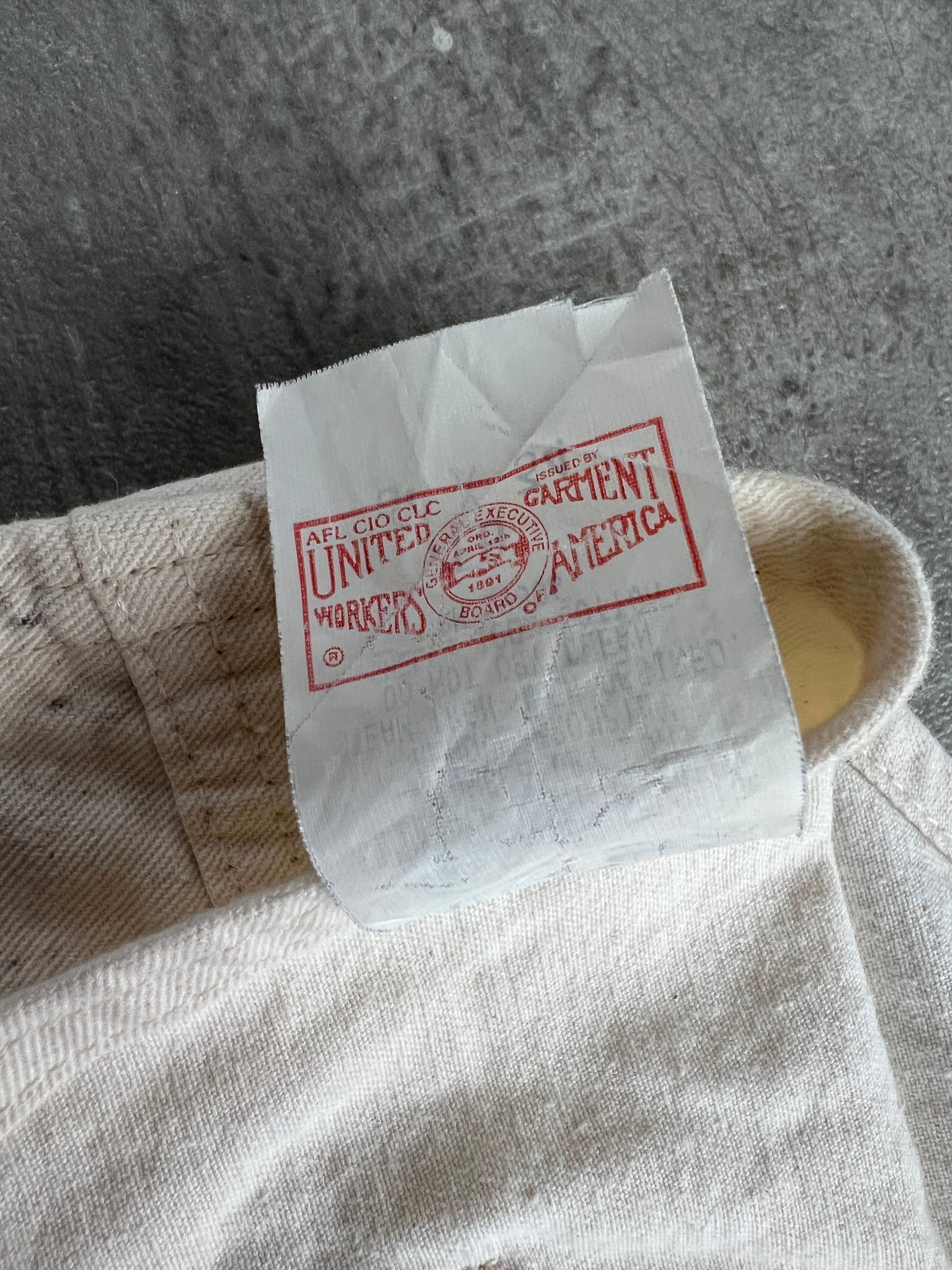 CARHARTT DUNGAREE OVARALL WHITE -34X34