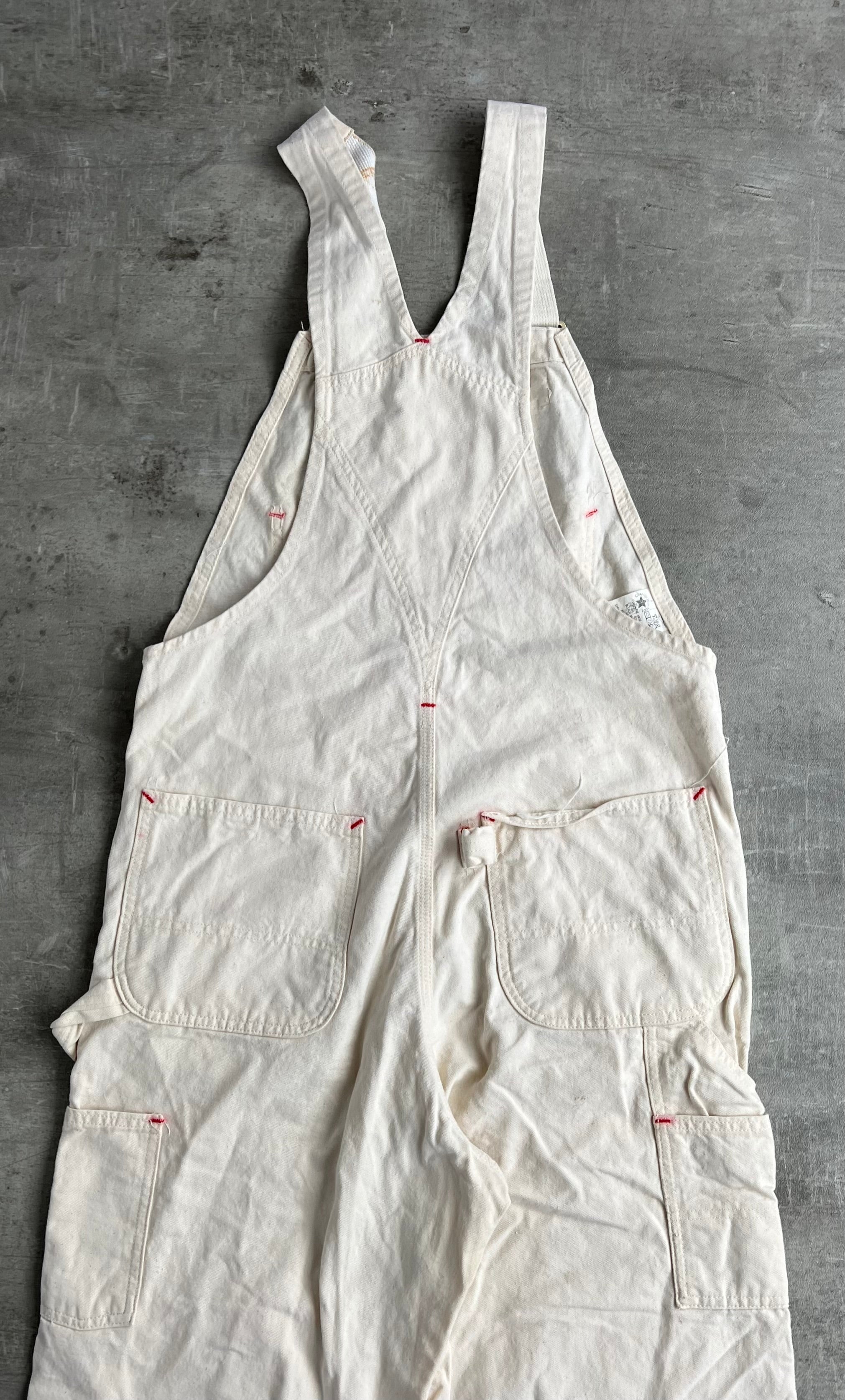 CARHARTT DUNGAREE OVARALL WHITE -34X34