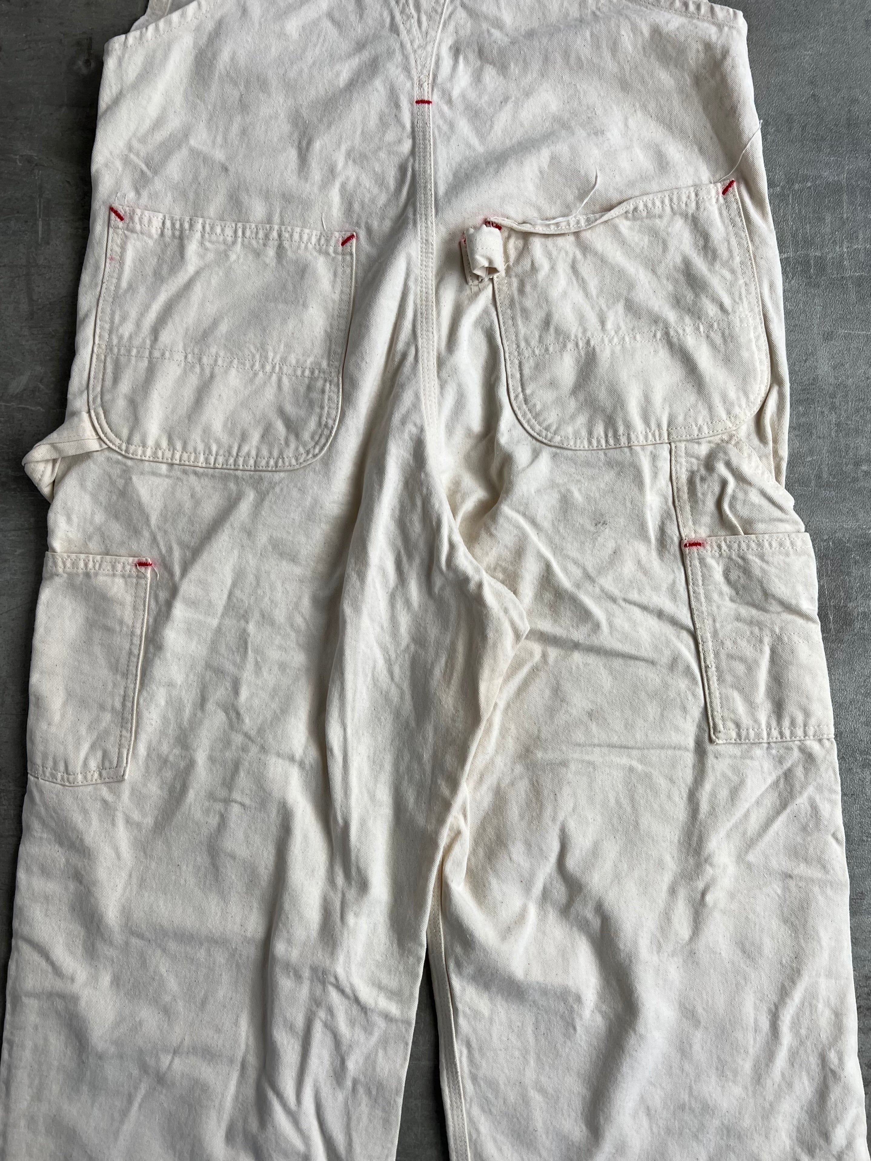 CARHARTT DUNGAREE OVARALL WHITE -34X34