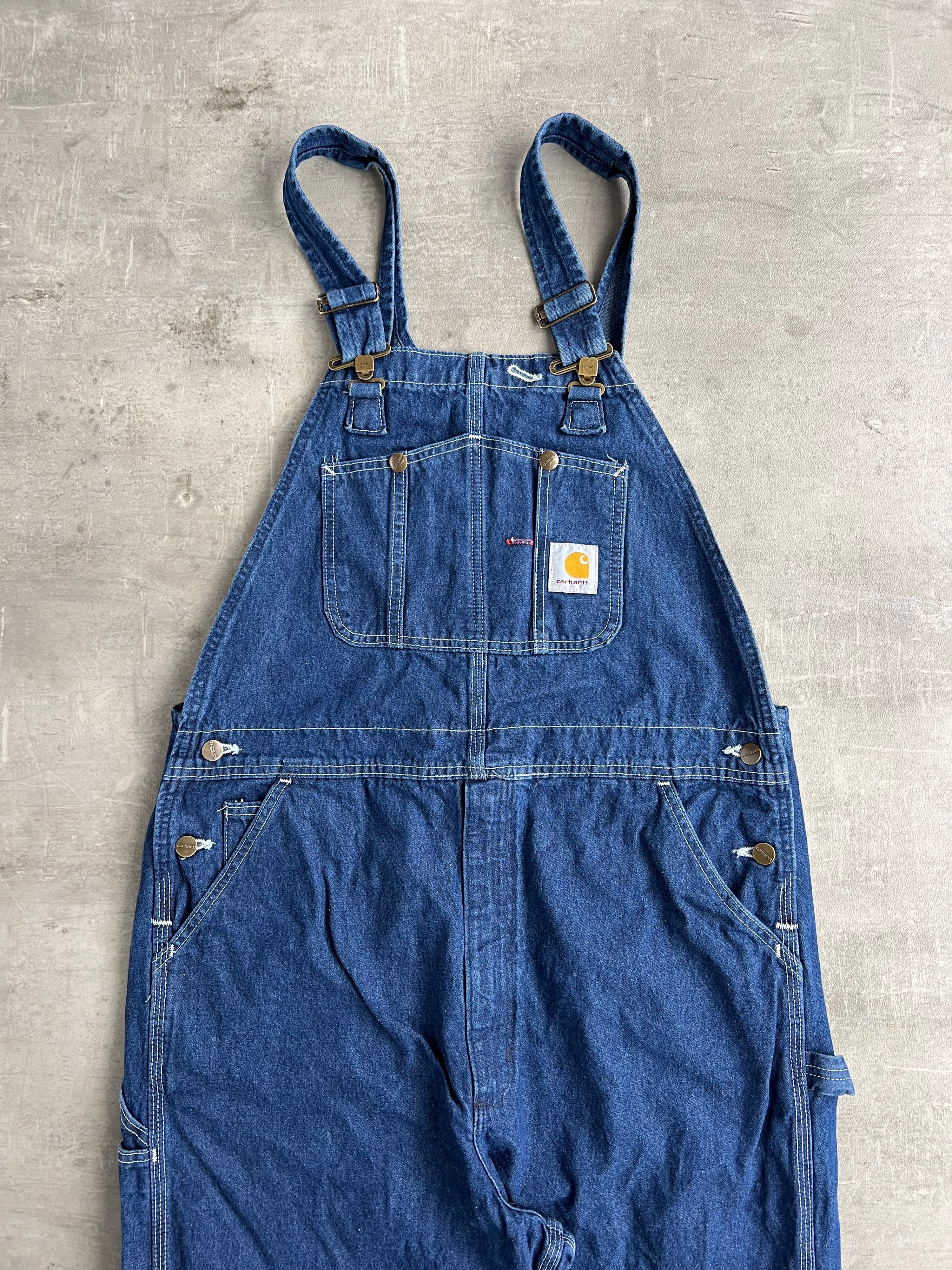 CARHARTT DUNGAREE OVARALL DENIM BLUE - 38X34