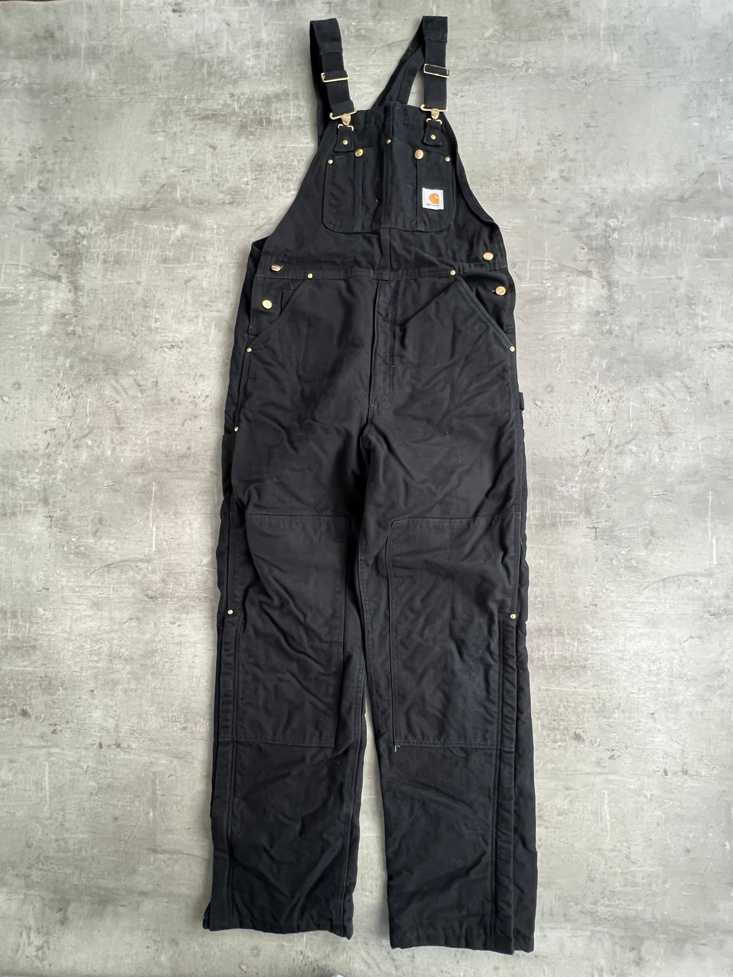 CARHARTT DUNGAREE OVARALL BLACK - L/XL