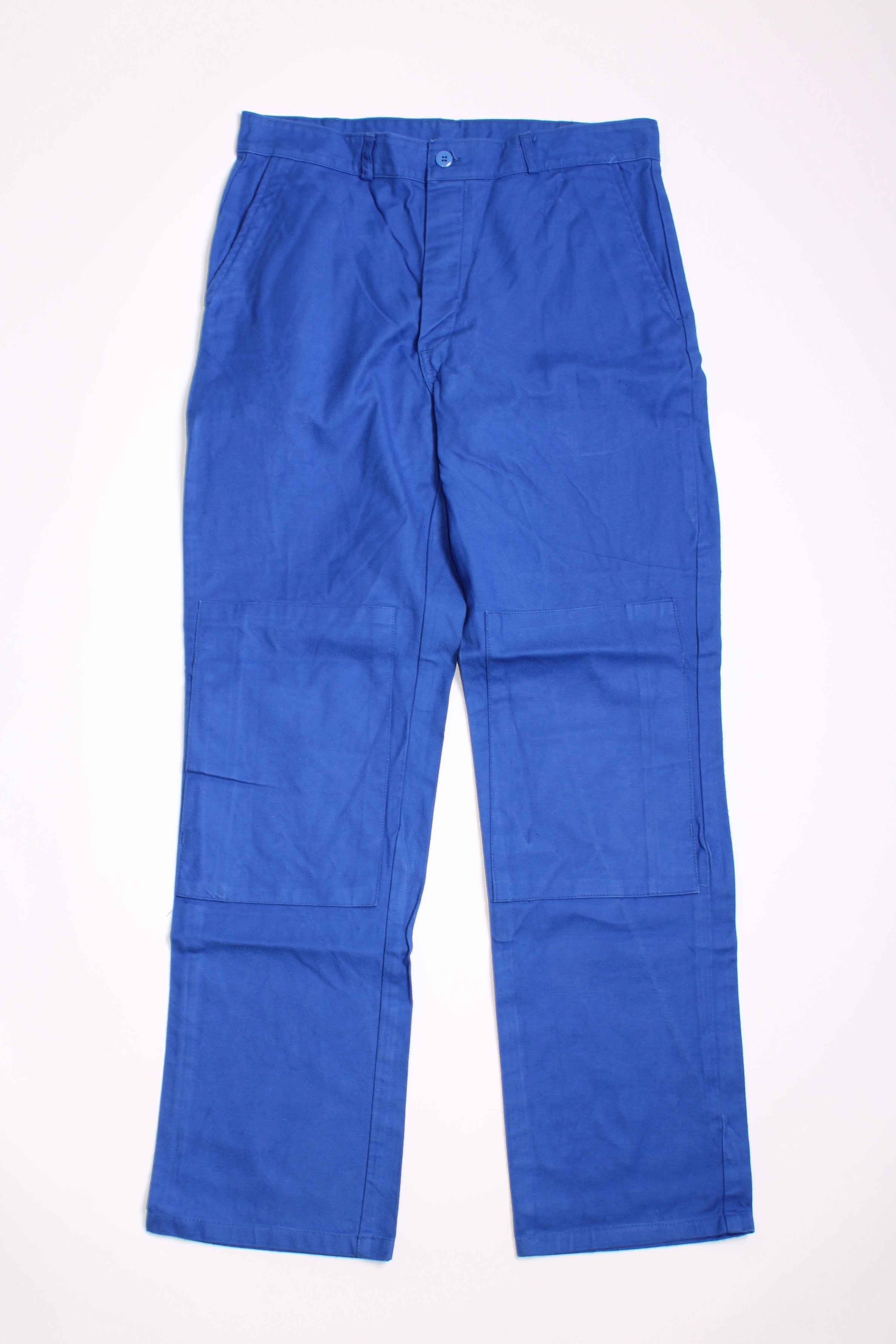 FRENCH WORKWEAR BLEU DE TRAVAIL VINTAGE DOUBLE KNEE WORK PANTS - W34 - 10