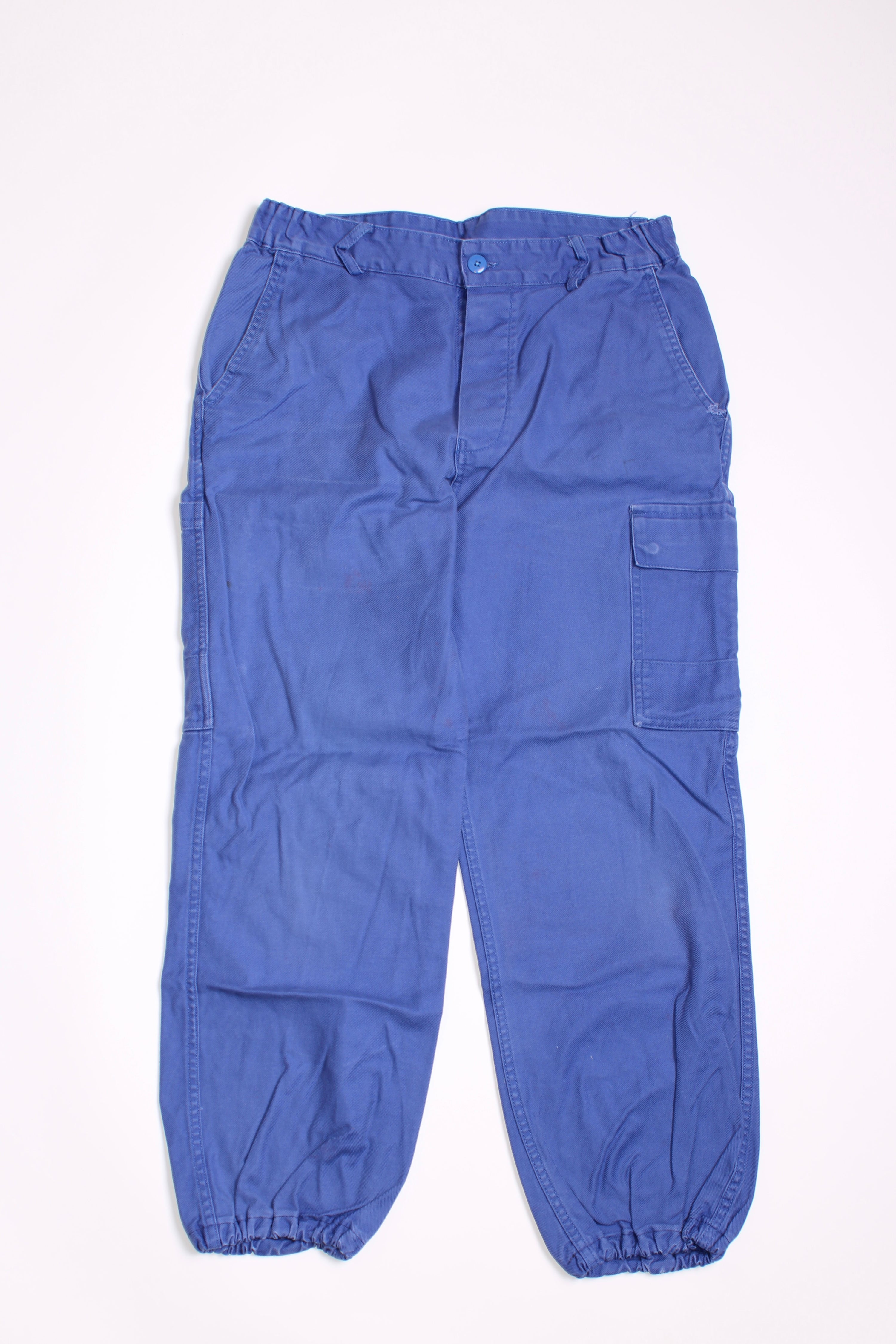 FRENCH WORKWEAR BLEU DE TRAVAIL VINTAGE WORK CARGO PANTS - W30/W31 - 44