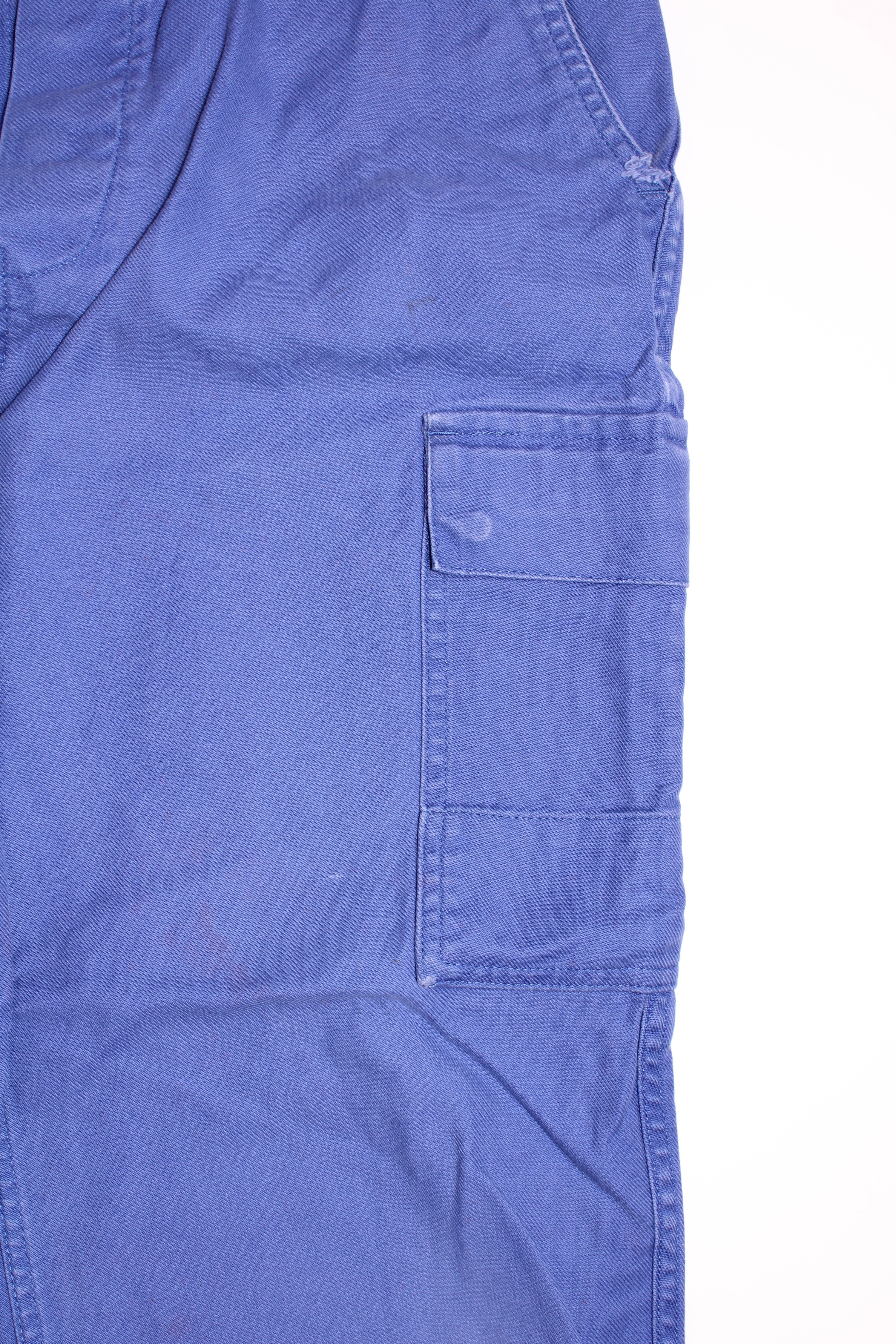 FRENCH WORKWEAR BLEU DE TRAVAIL VINTAGE WORK CARGO PANTS - W30/W31 - 44